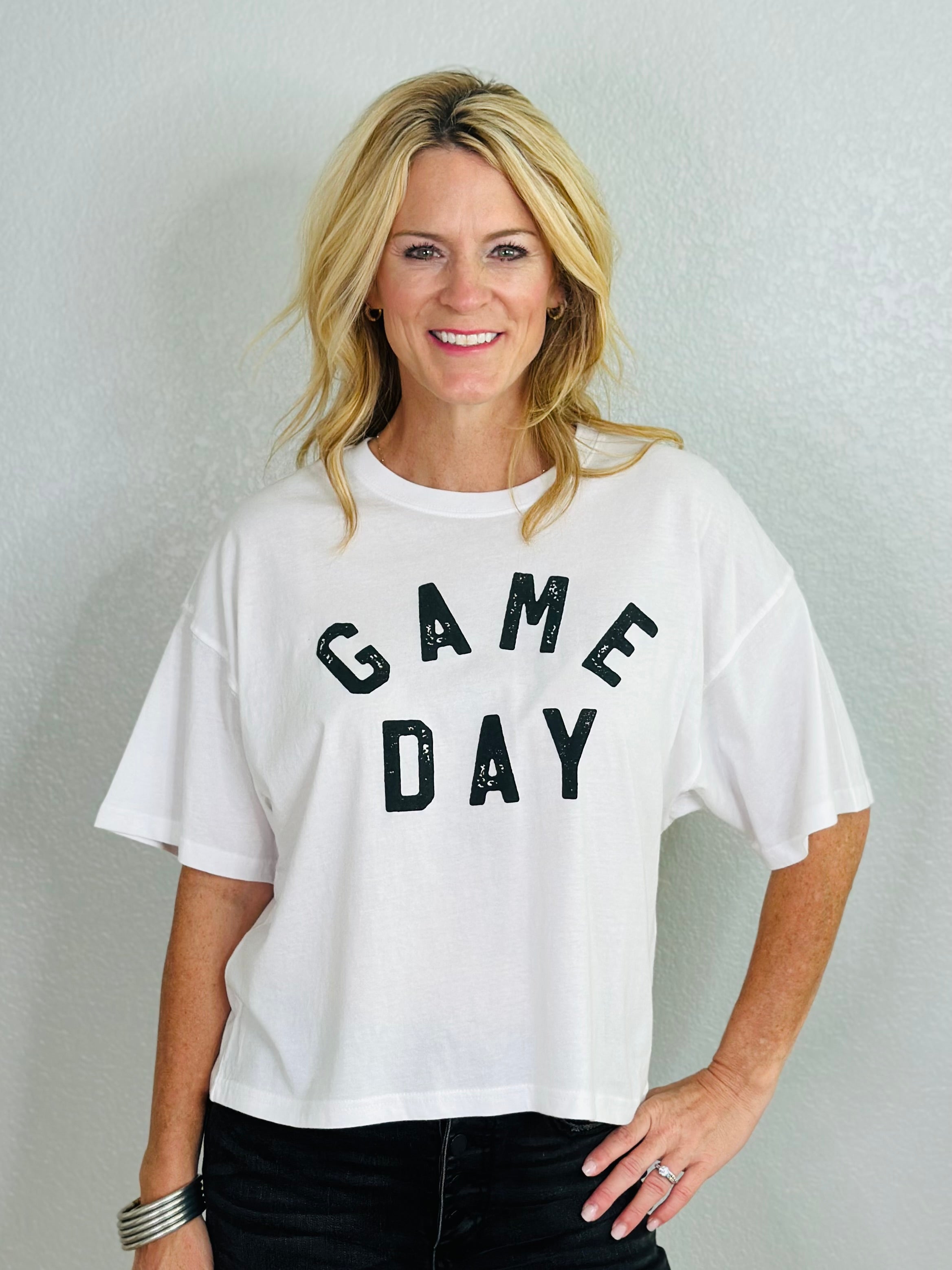 GAME DAY TEE-WHITE