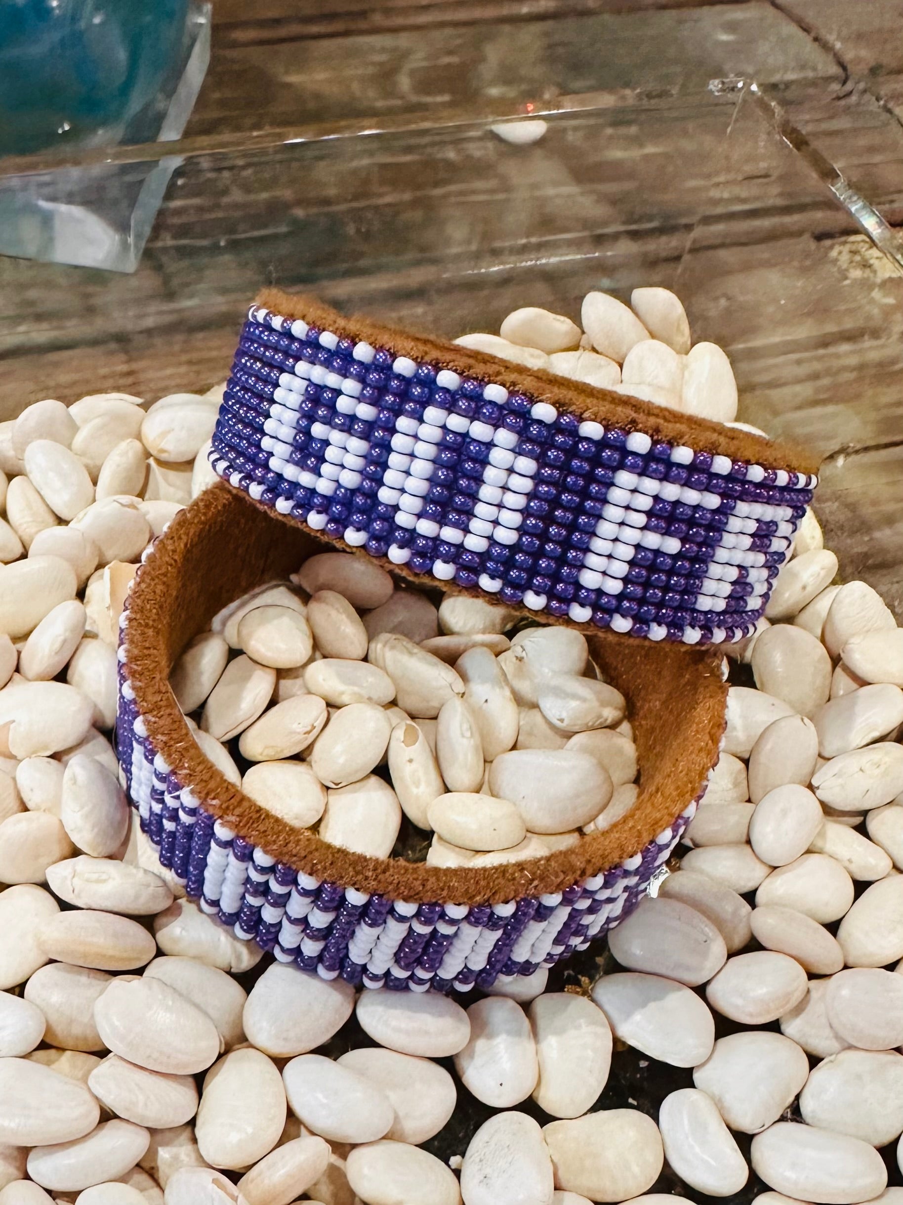 GO FROGS BEADED CUFF