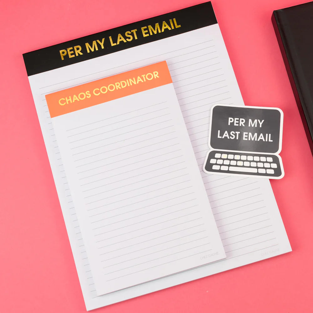 CHAOS COORDINATOR NOTEPAD