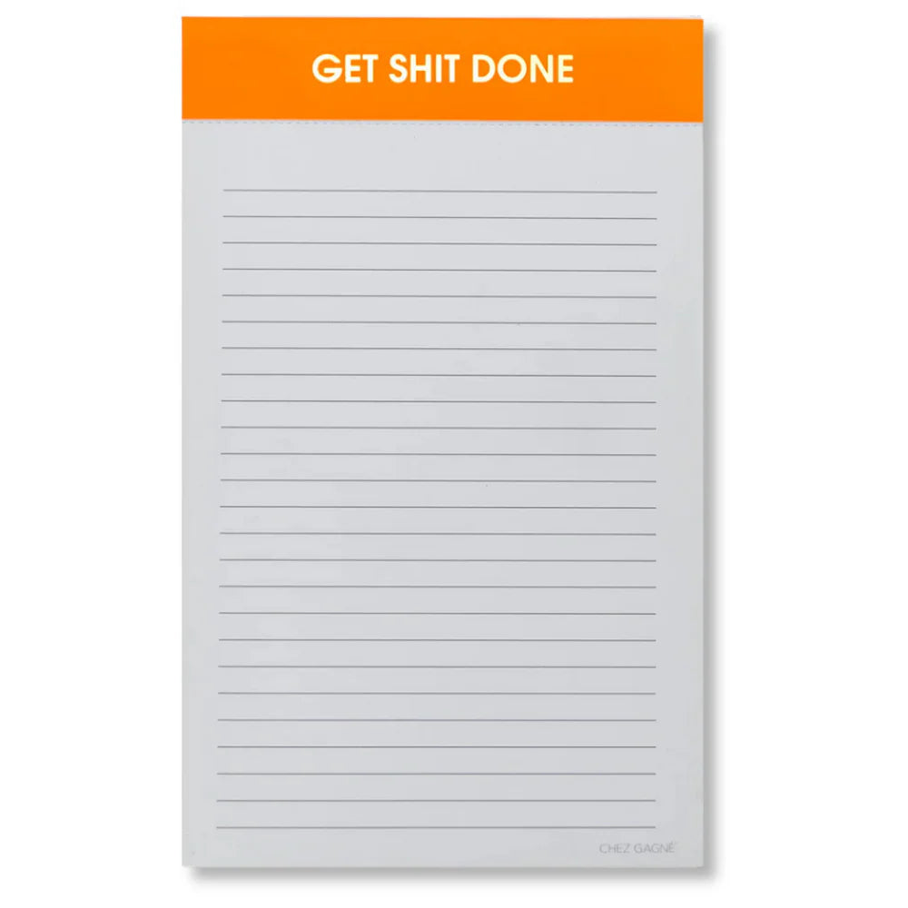 GET SHIT DONE NOTEPAD