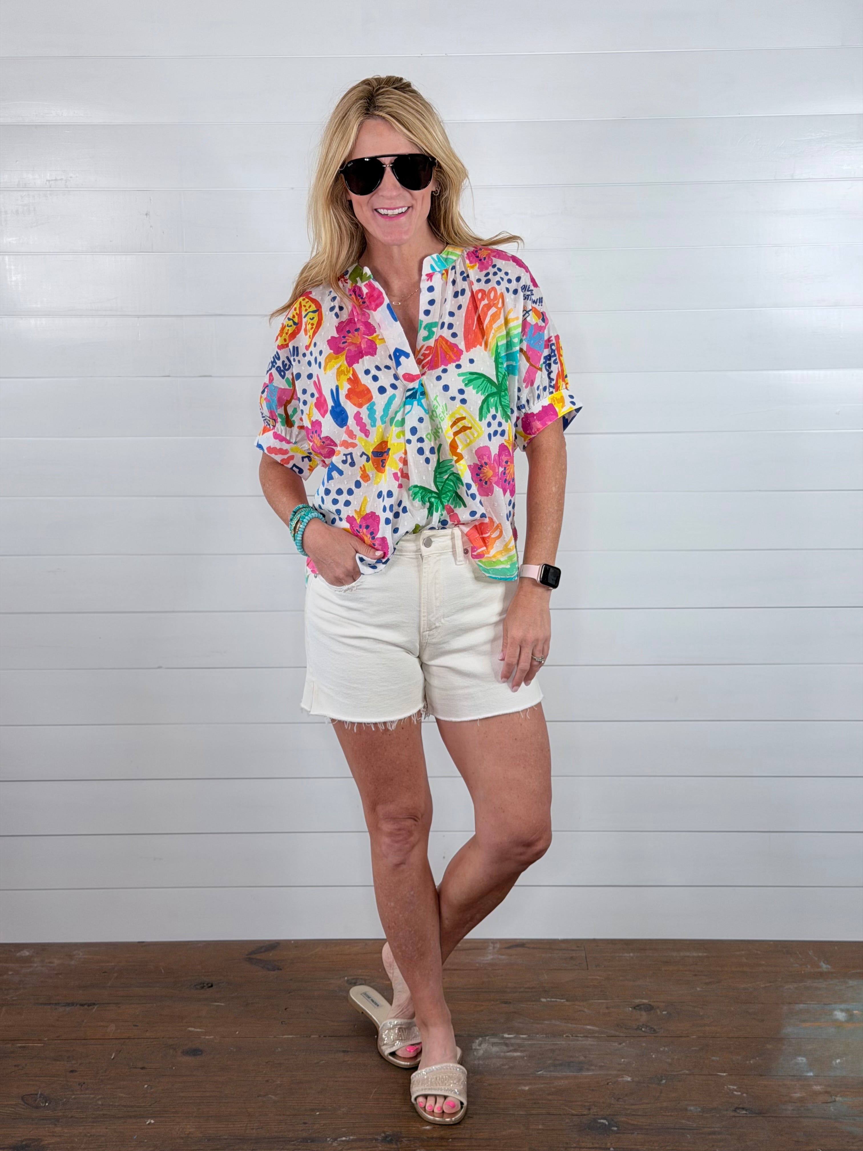 BRIGHT POPOVER DOLMAN TOP