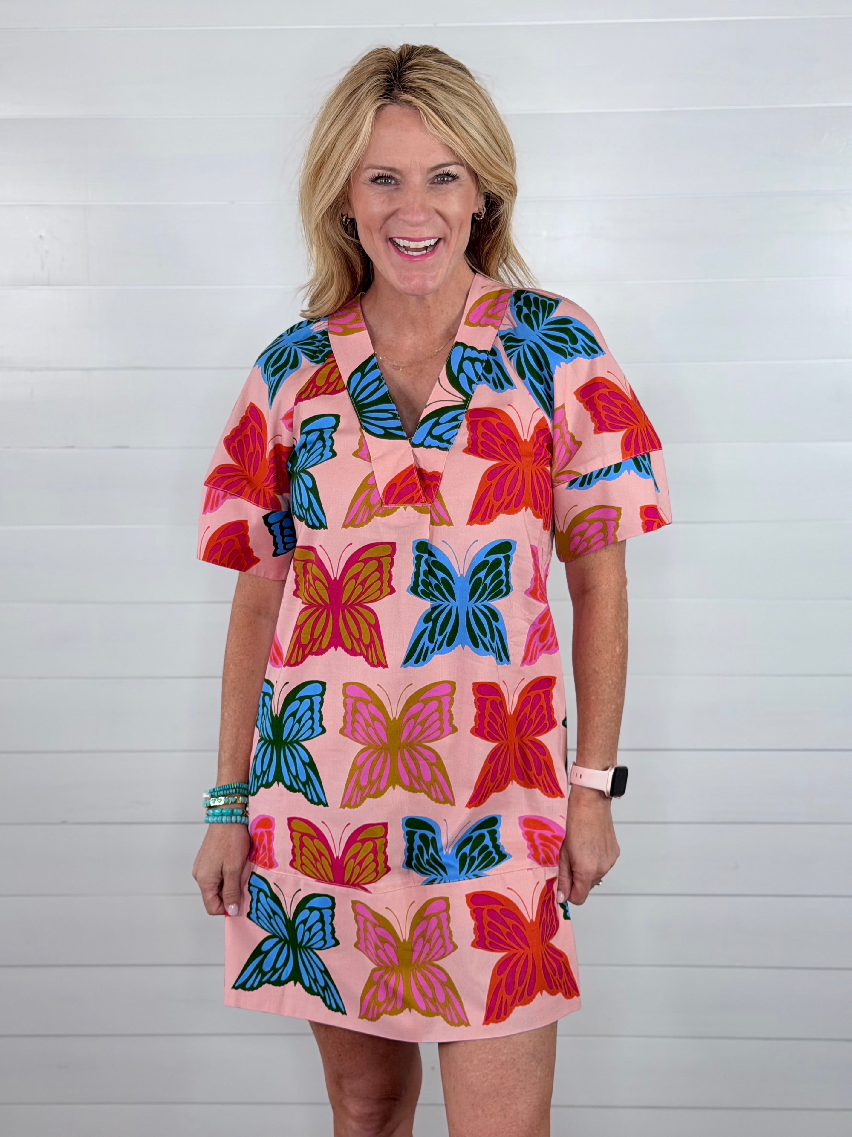 BUTTERFLIES SHIFT DRESS