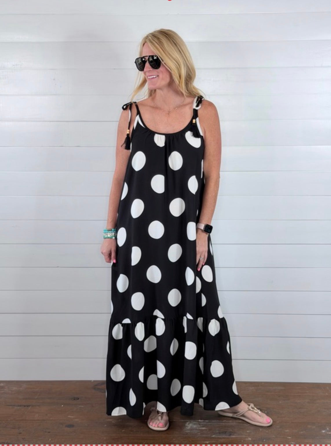 DOTTED MAXI DRESS
