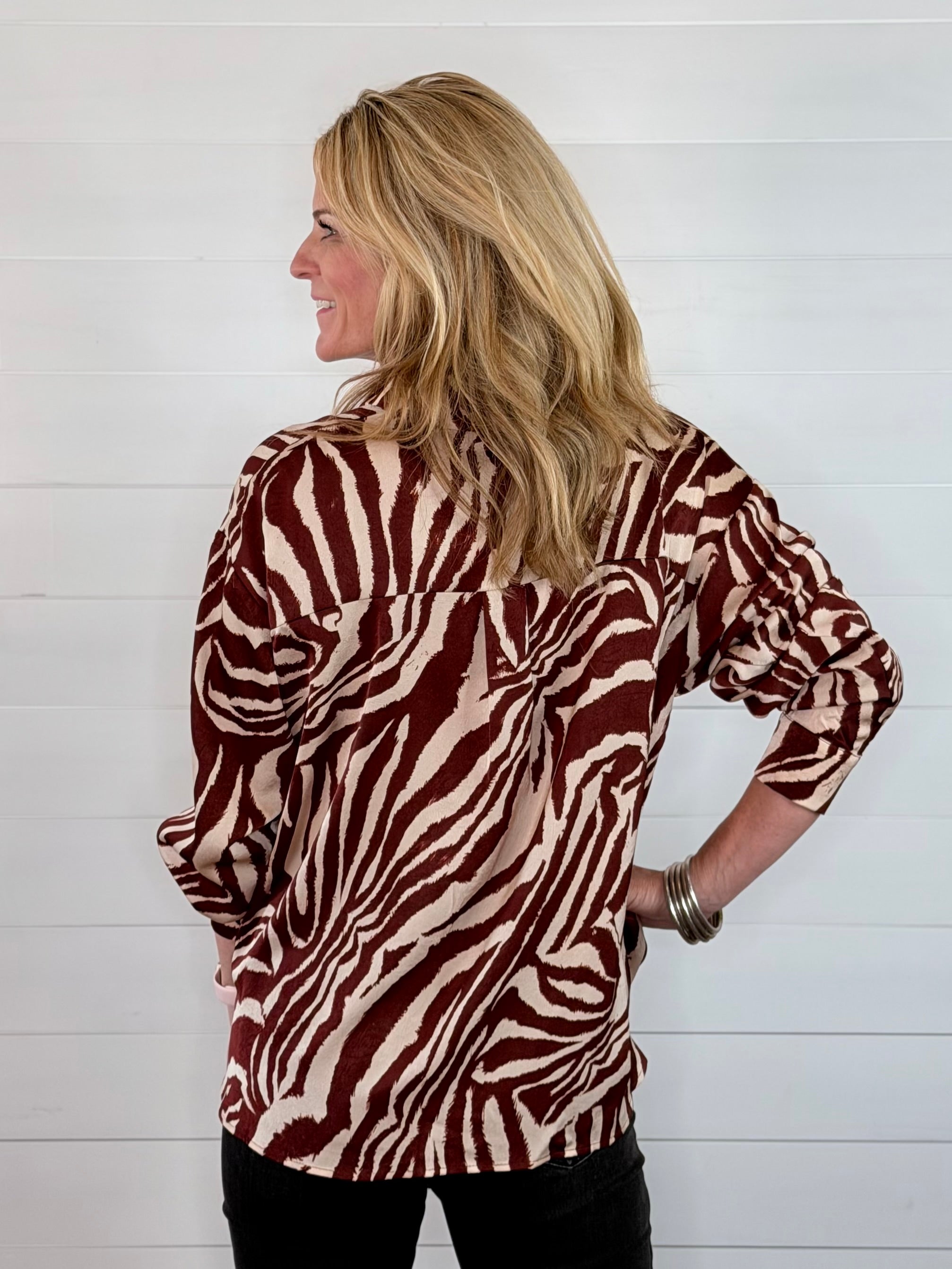 CRIMSON SAFARI BLOUSE