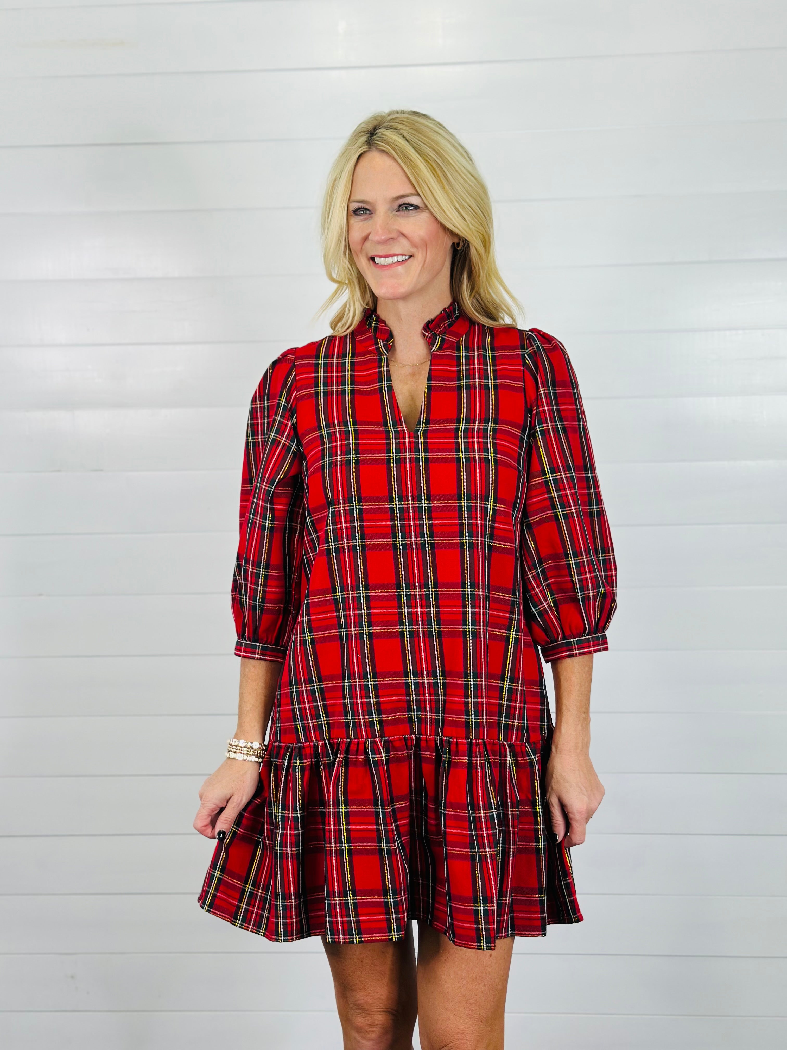PERFECT IN PLAID DRESS