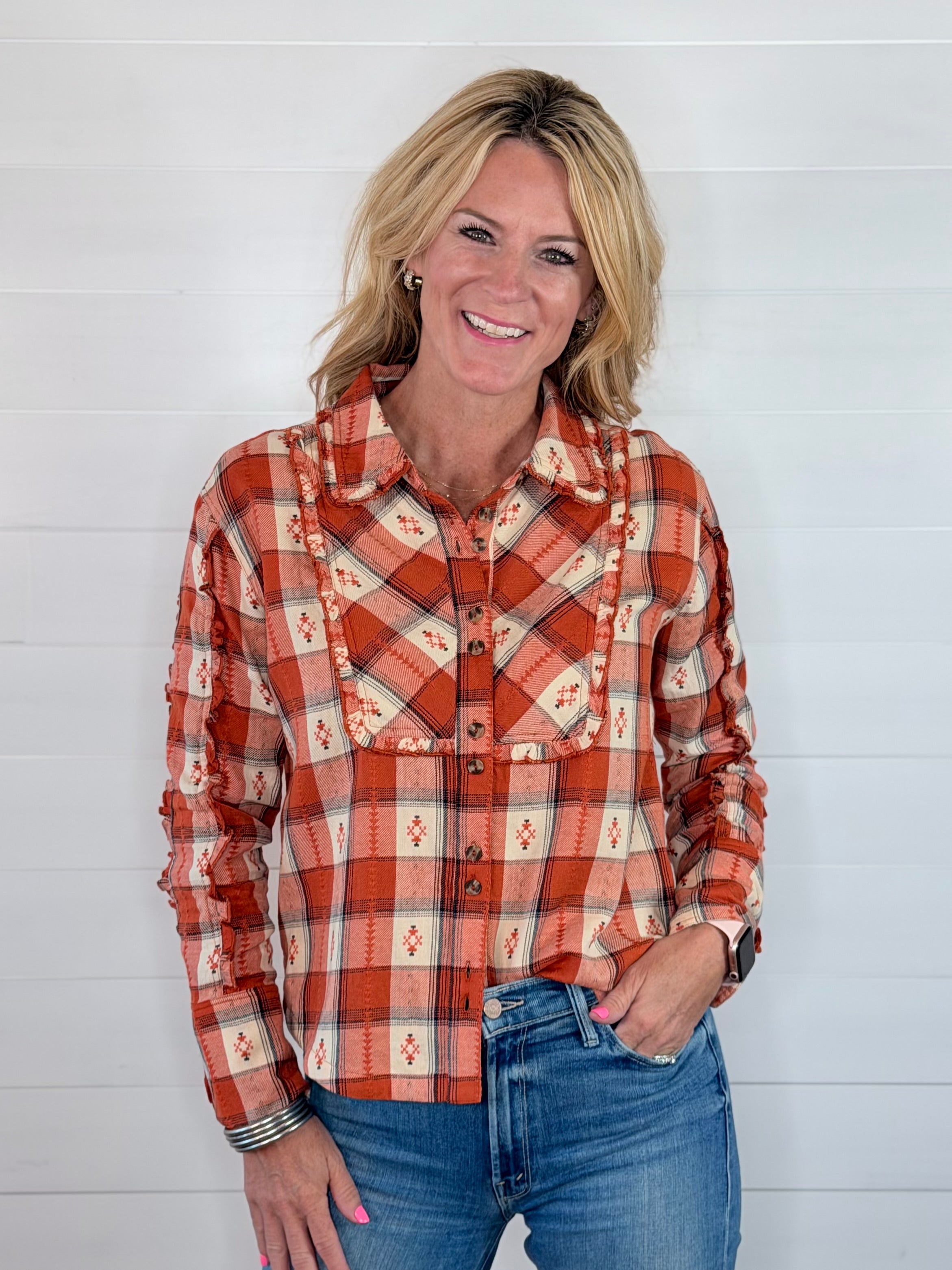 BIB AND FRILLS SHIRT BY IVY JANE