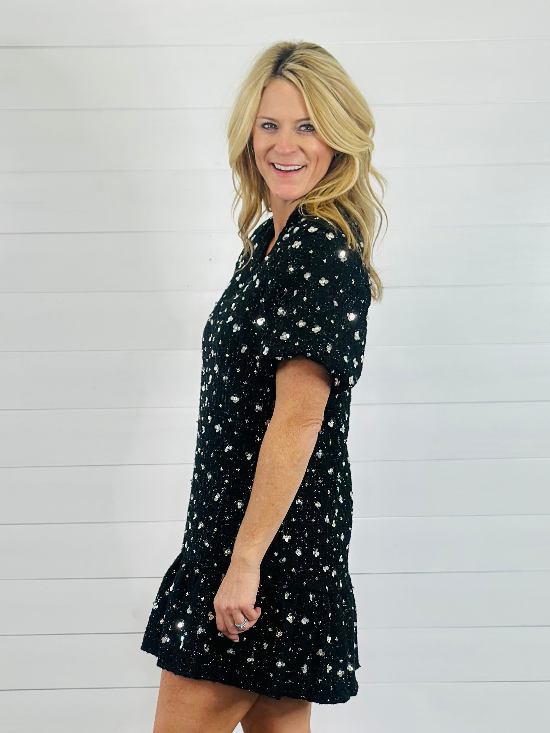 MIDNIGHT SPARKLE DRESS