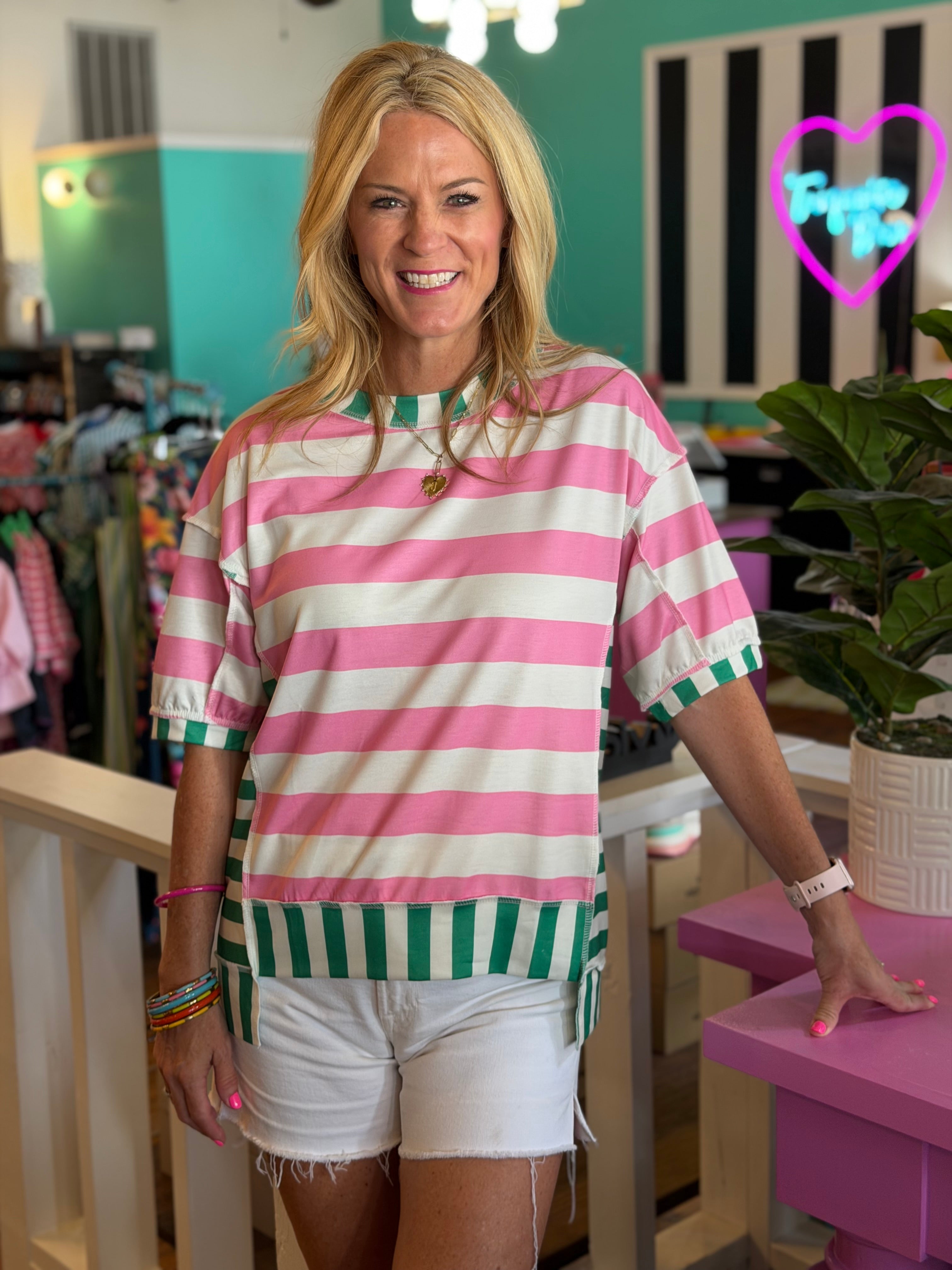 PREPPY STRIPE TOP
