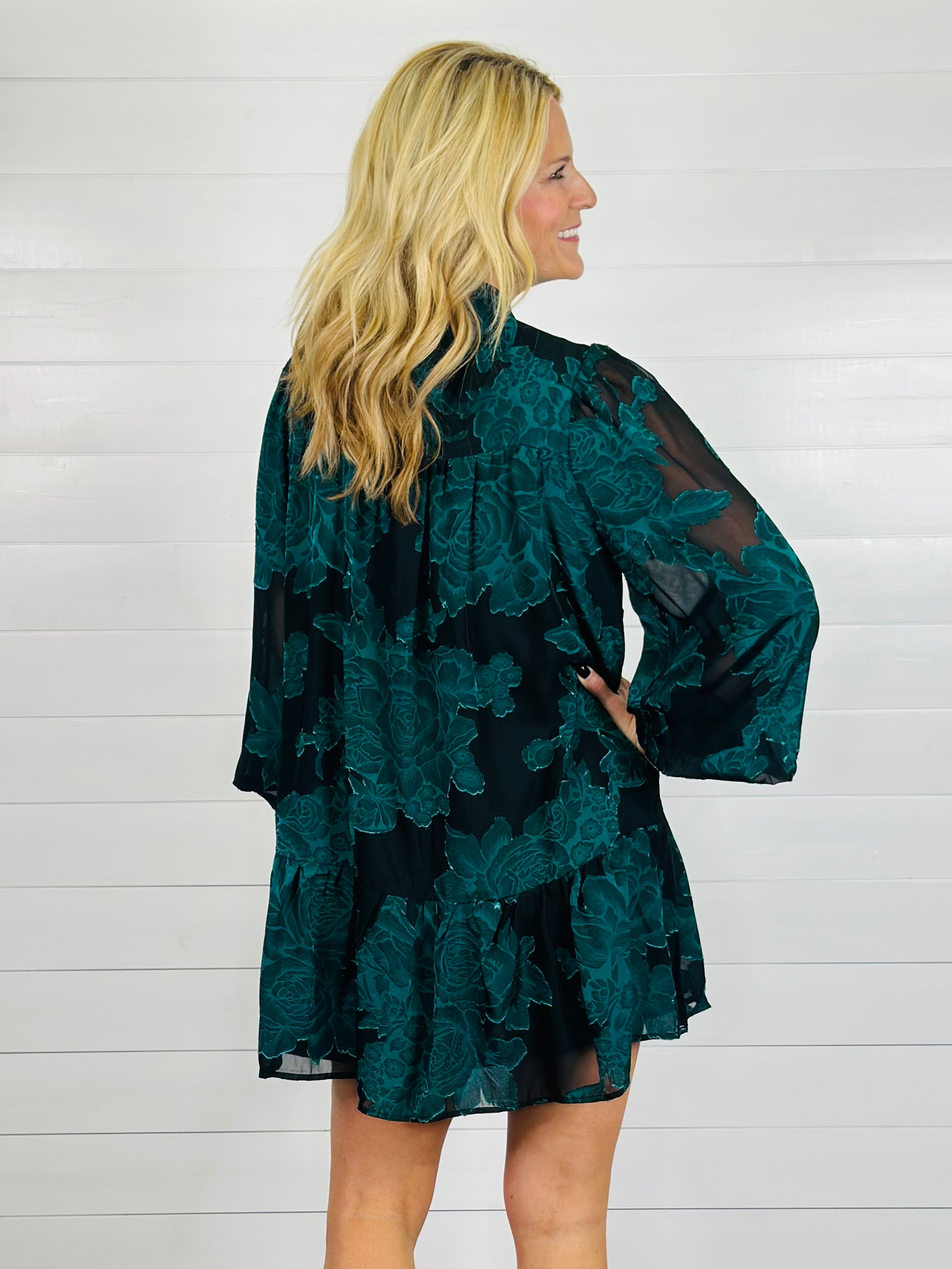 ELEGANT FLORALS DRESS