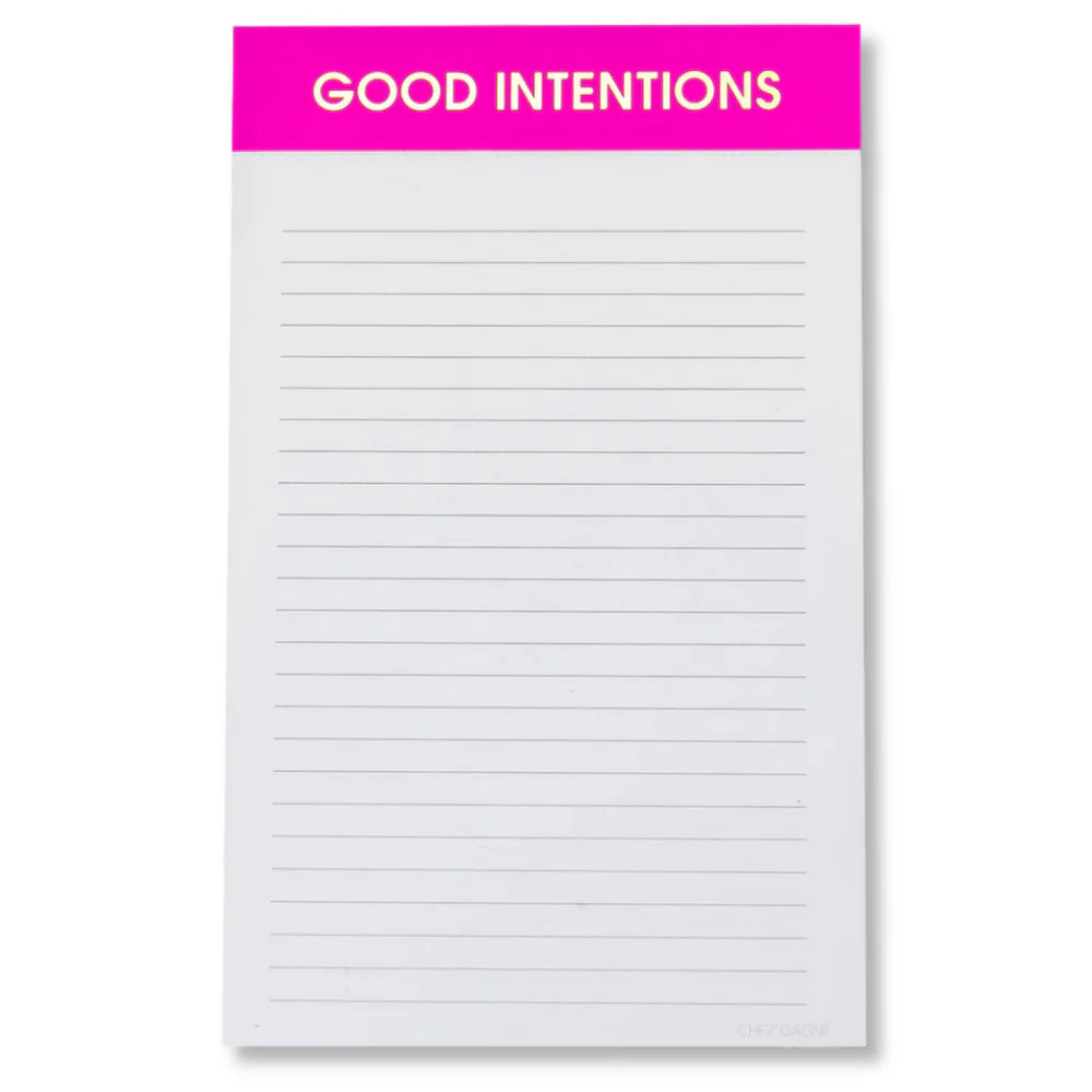 GOOD INTENTIONS NOTEPAD