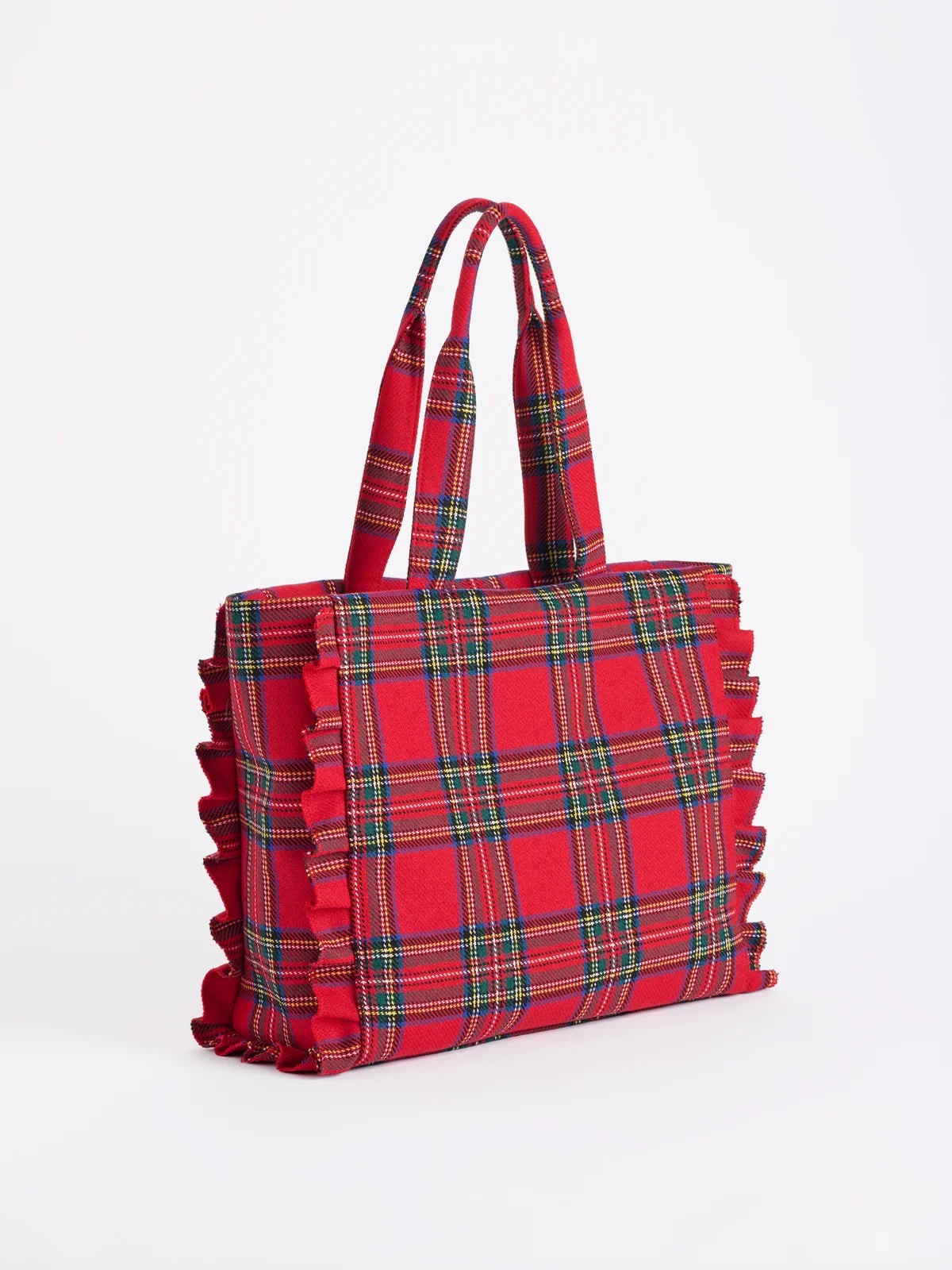 SCOTTIE RUFFLE TOTE-RED