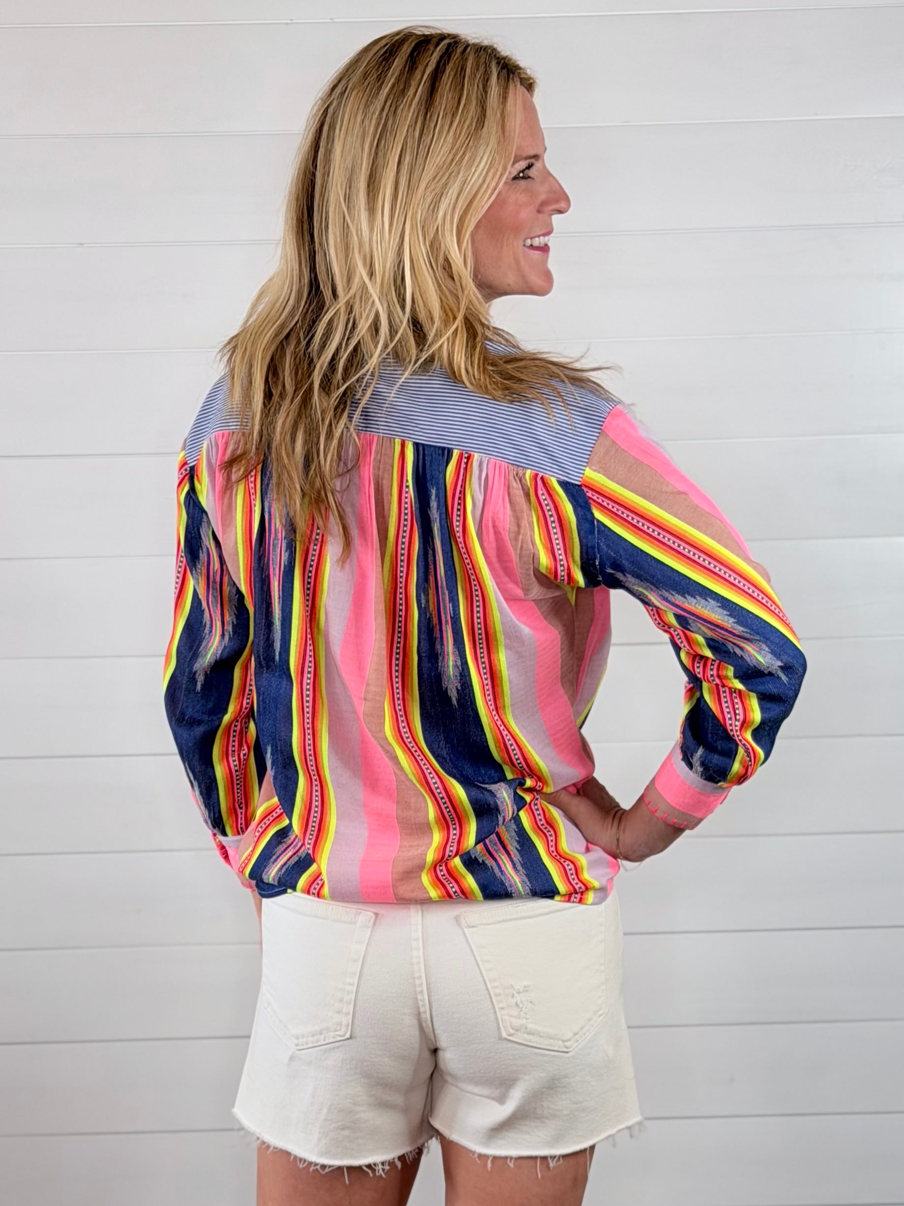 IKAT STRIPE POPOVER