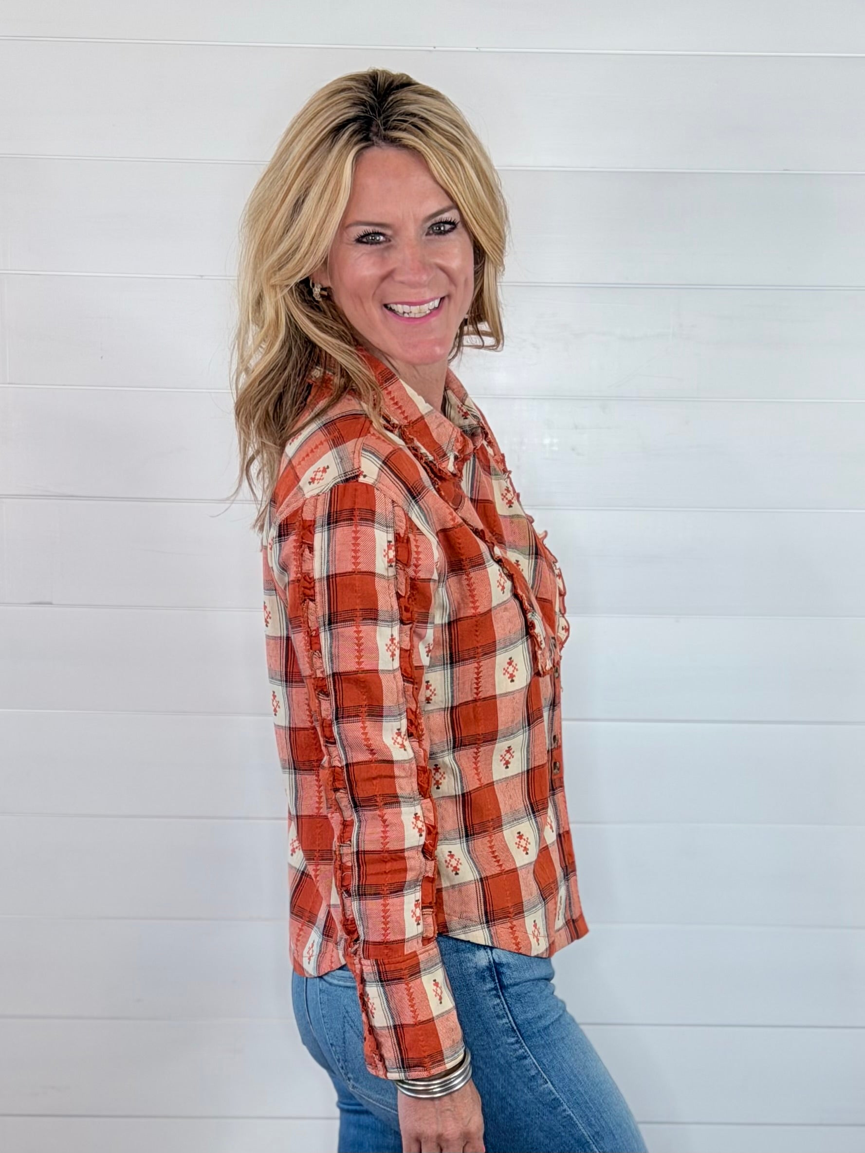 BIB AND FRILLS SHIRT BY IVY JANE