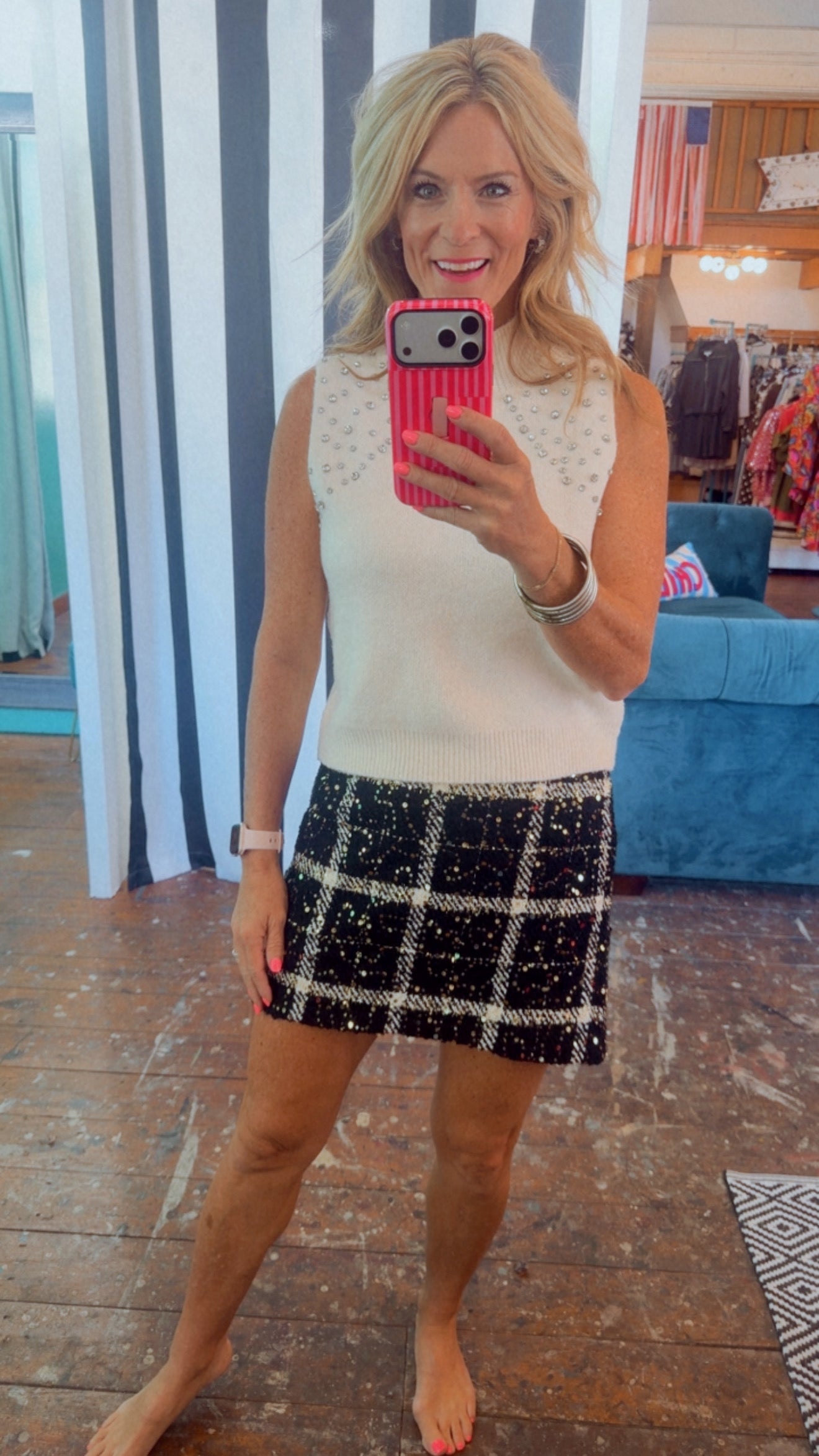 PLAID PARTY MINI SKIRT