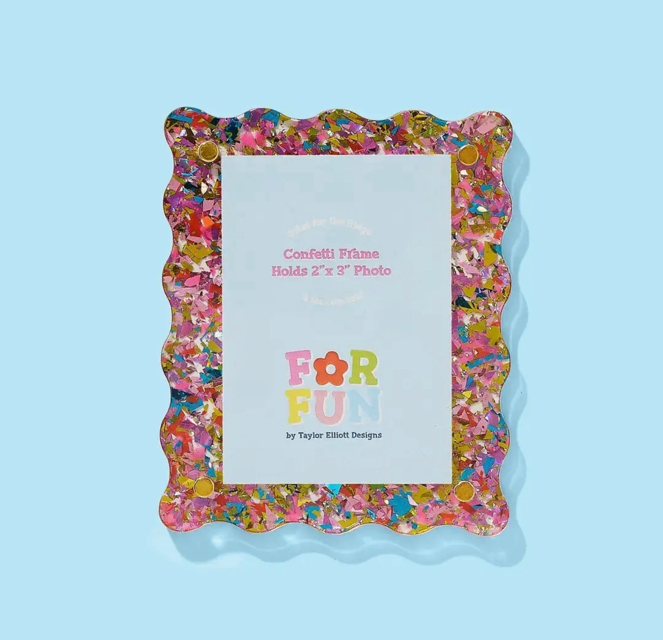 HAPPY CONFETTI MAGNET FRAME