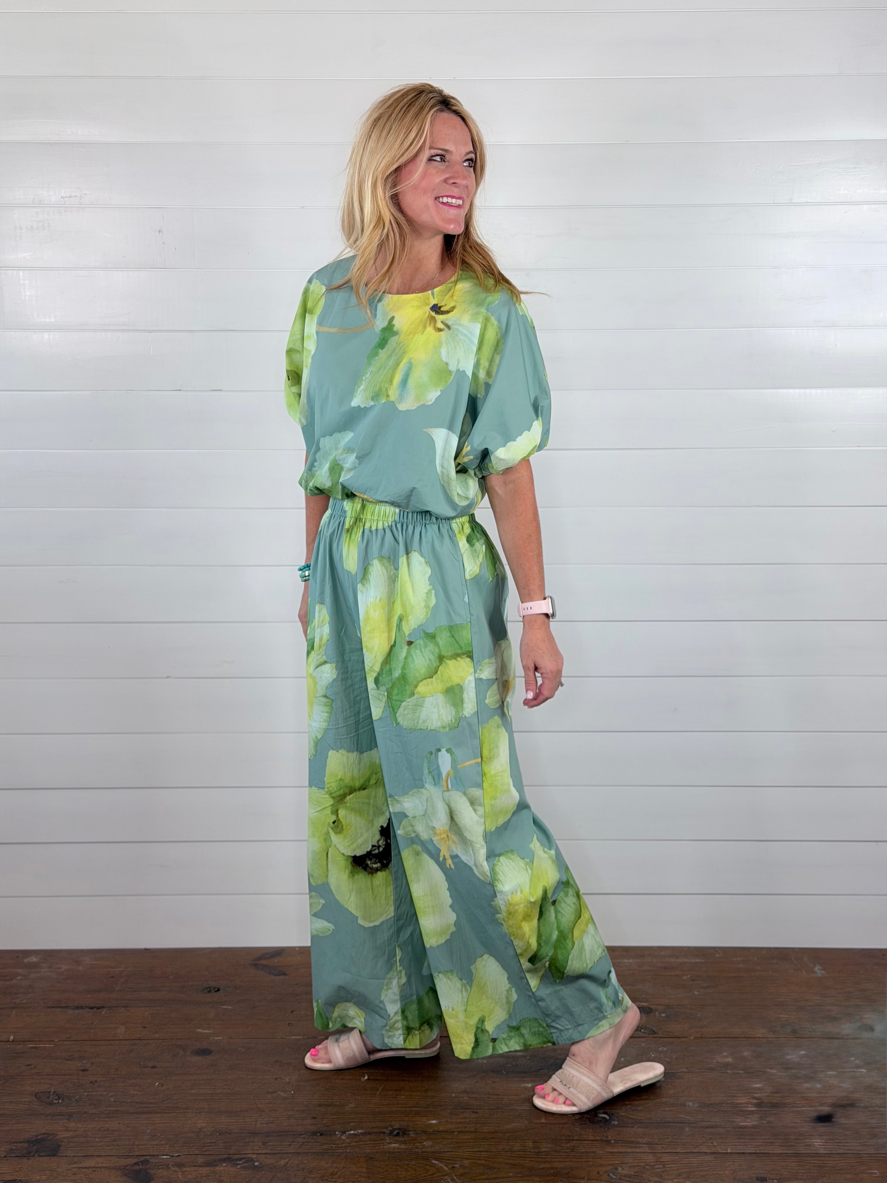 WATERCOLOR BLOOMS PANTS