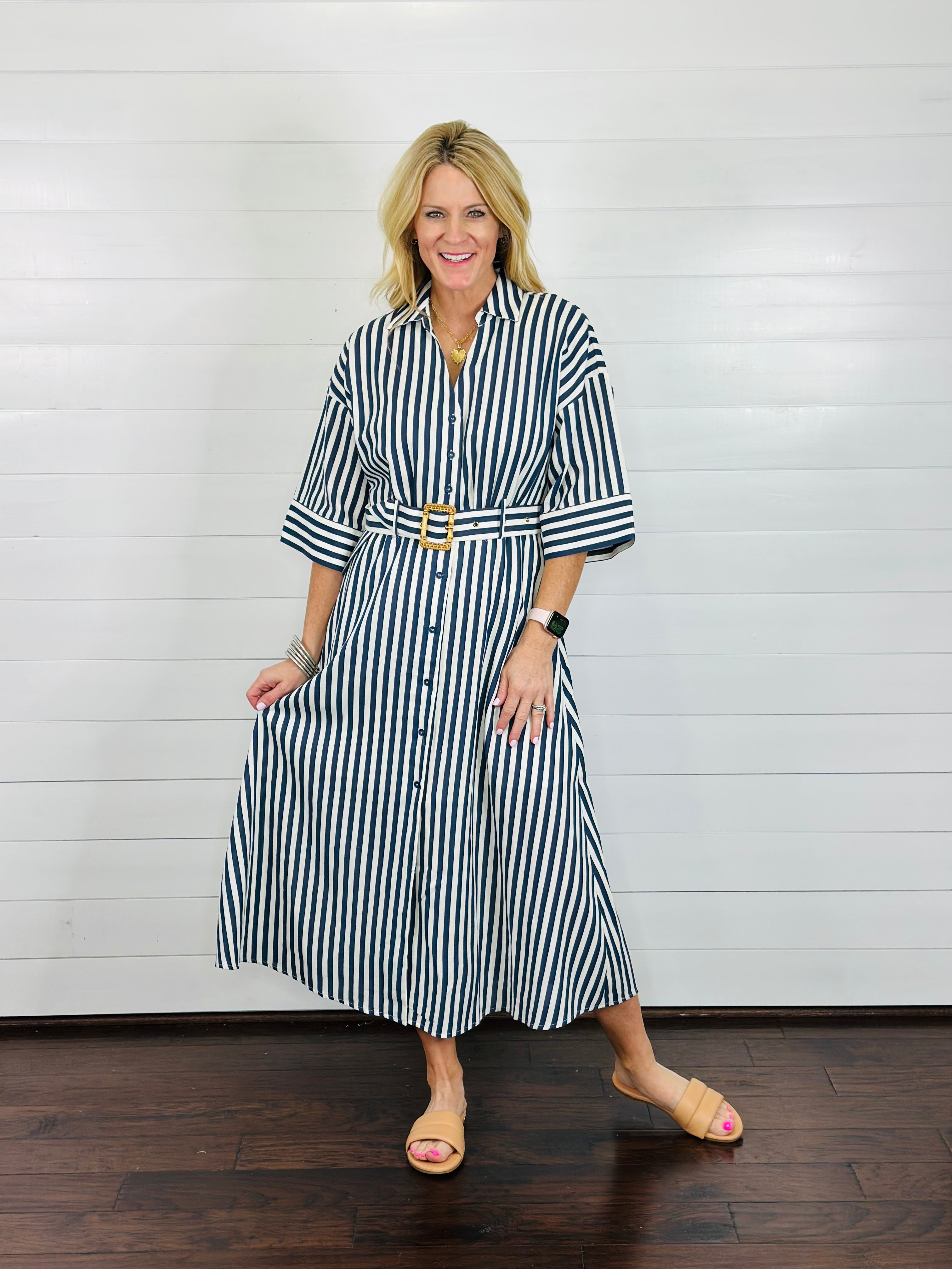 KIMBERLY STRIPED DRESS