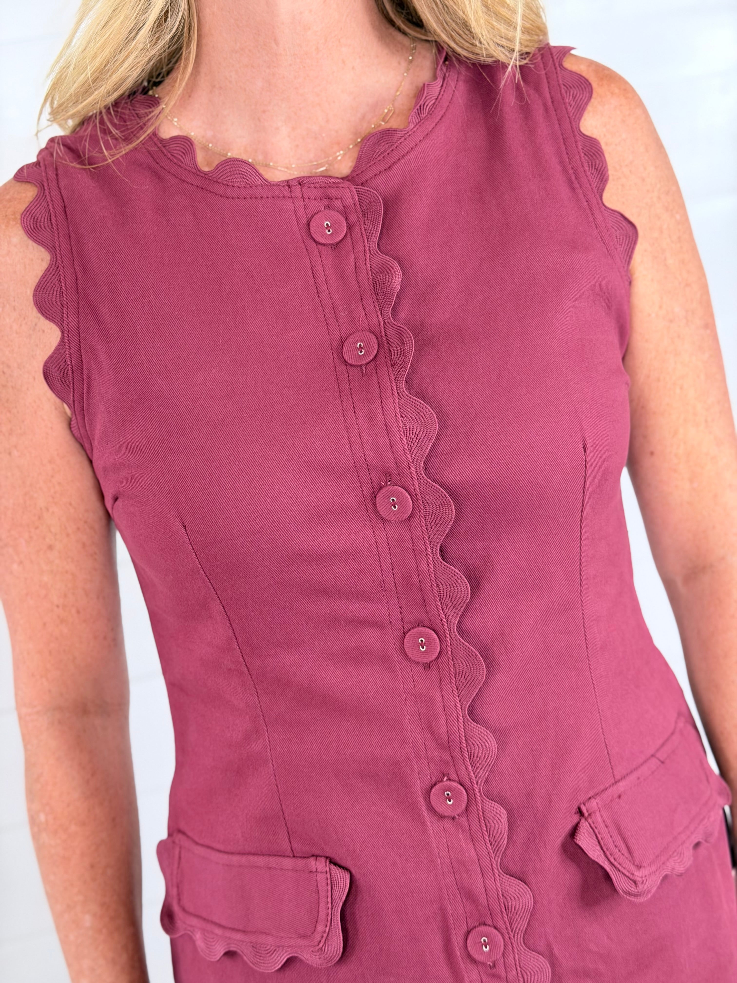 SIMPLY SCALLOPED DRESS