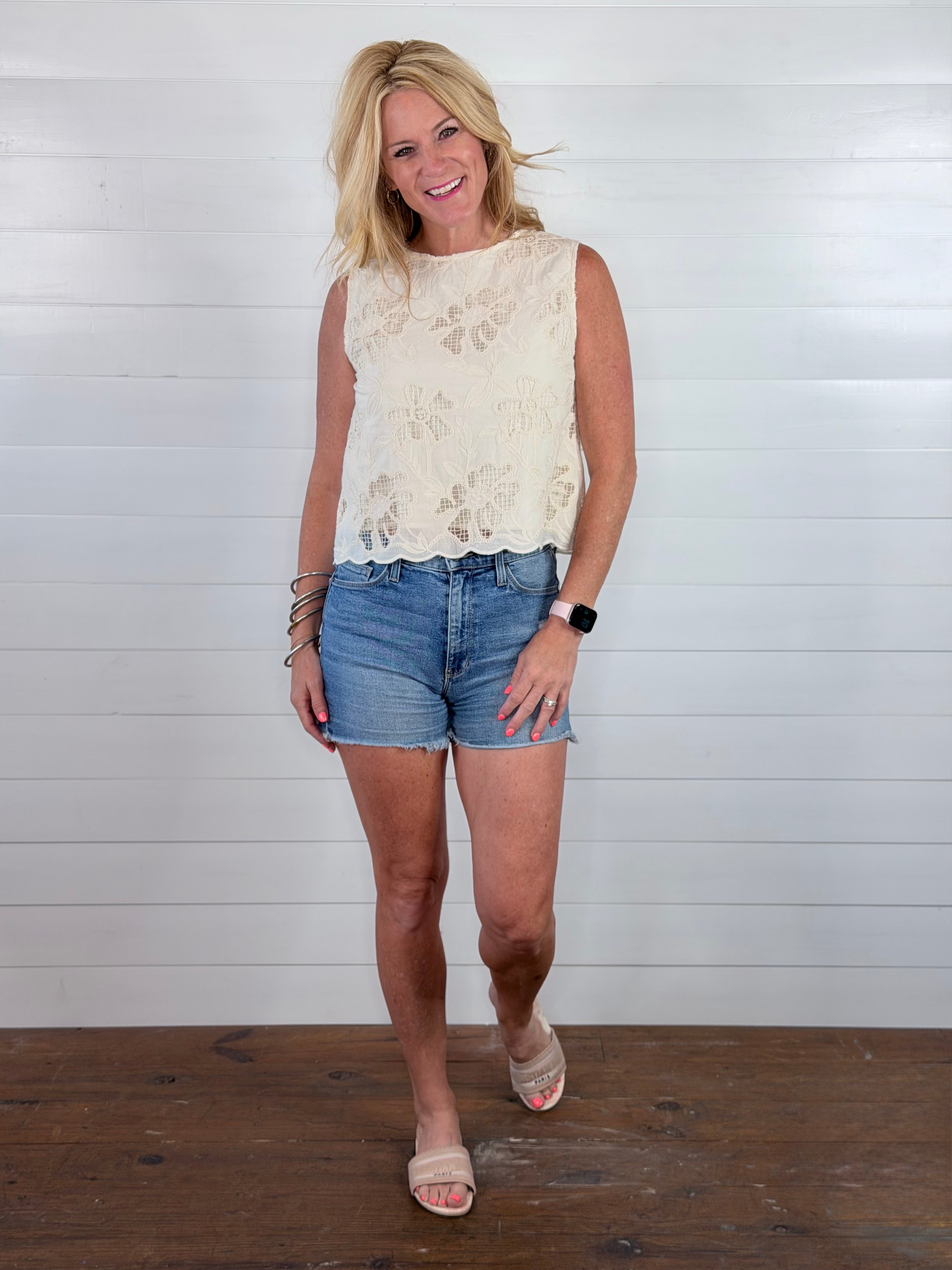 FLORAL LACY TOP