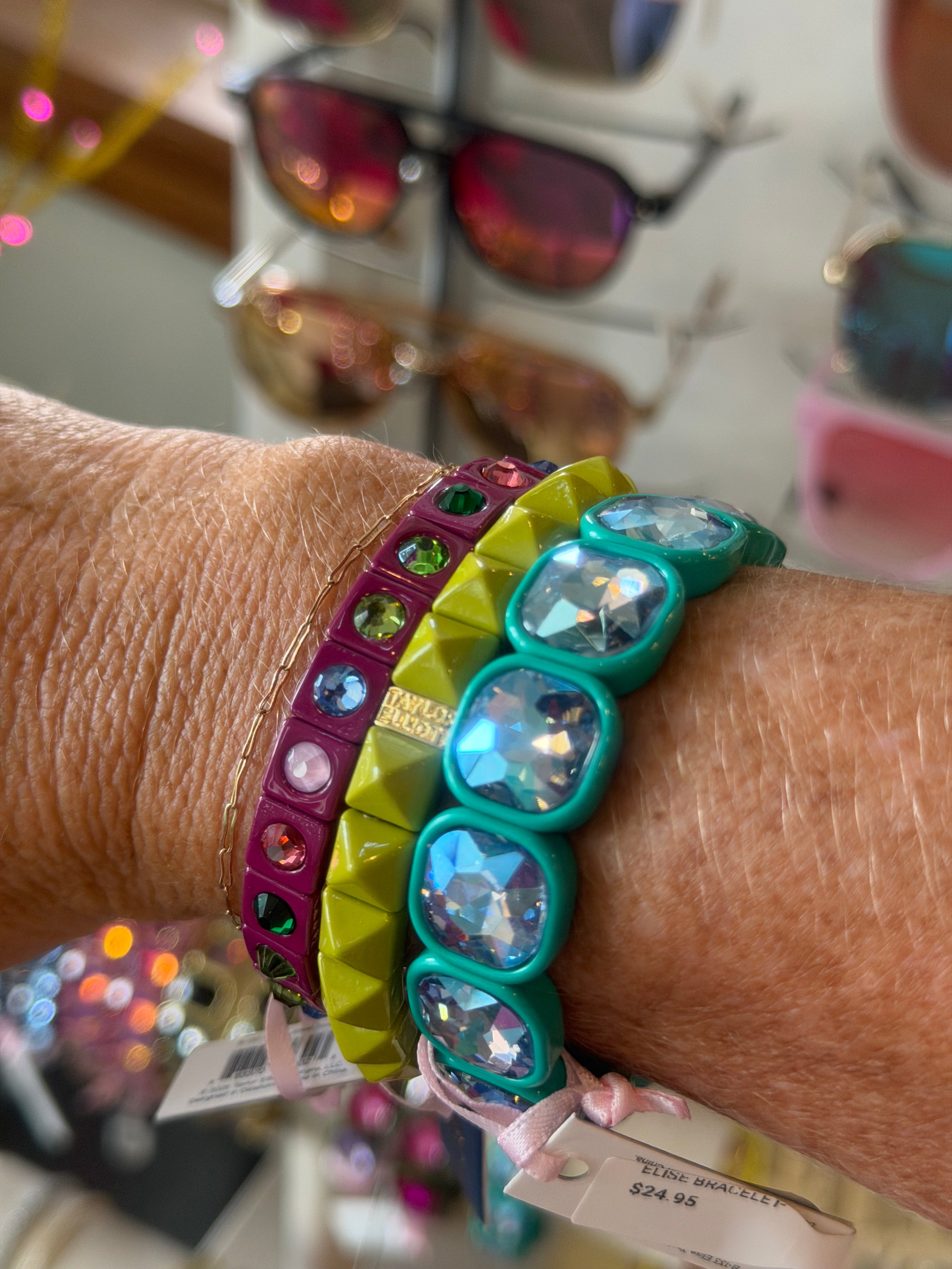 ROXY STUD BRACELET-LIME