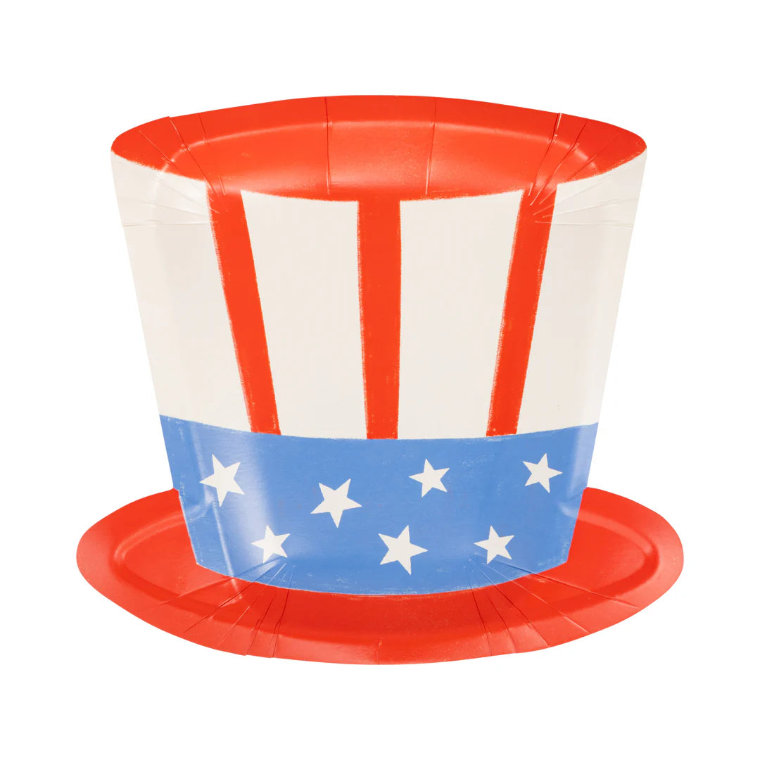 UNCLE SAM HAT PAPER PLATE