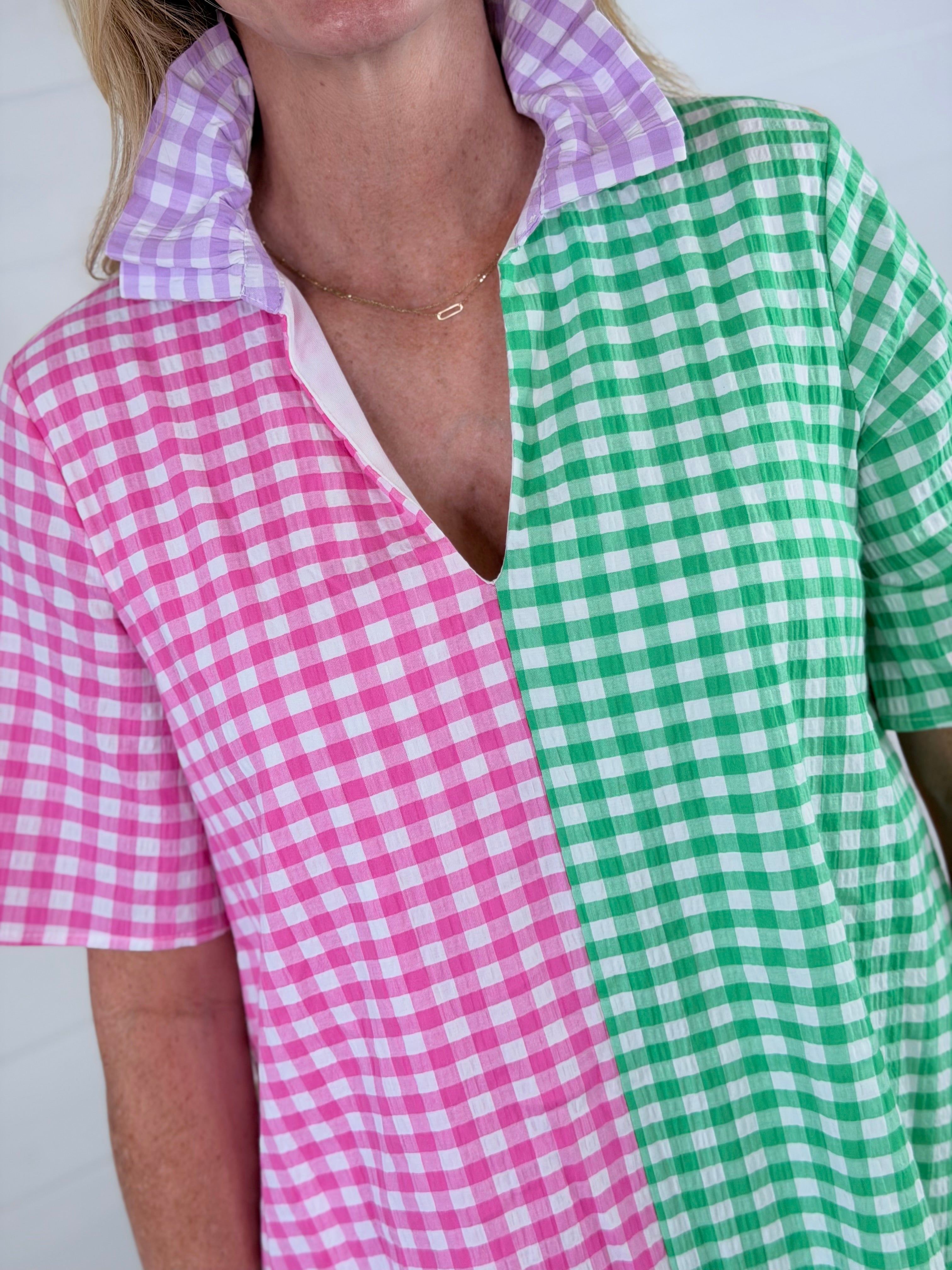 OLIVA GINGHAM DRESS