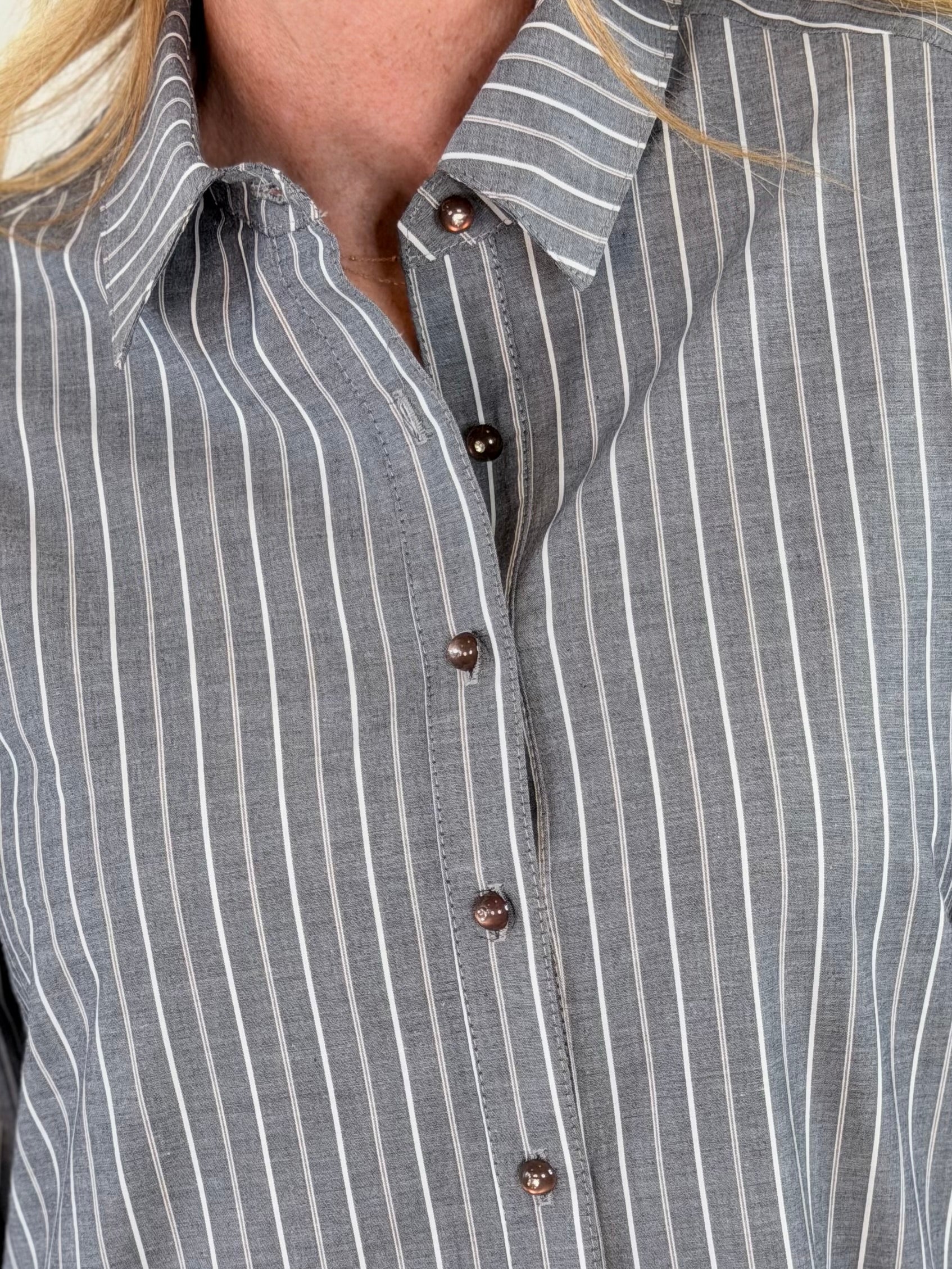 DROP WAIST SHIRT DRESS