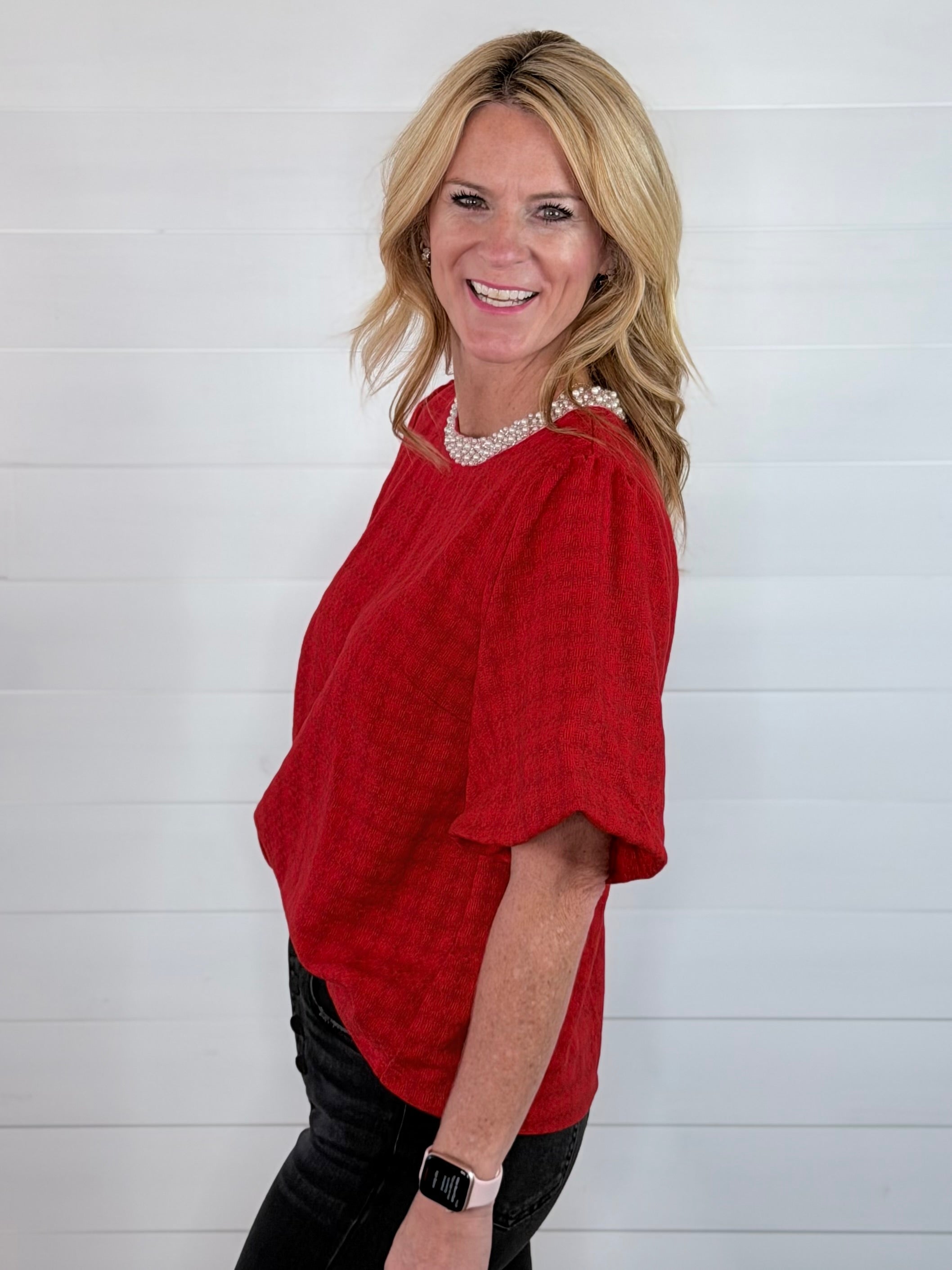 PRETTY IN PEARLS TOP