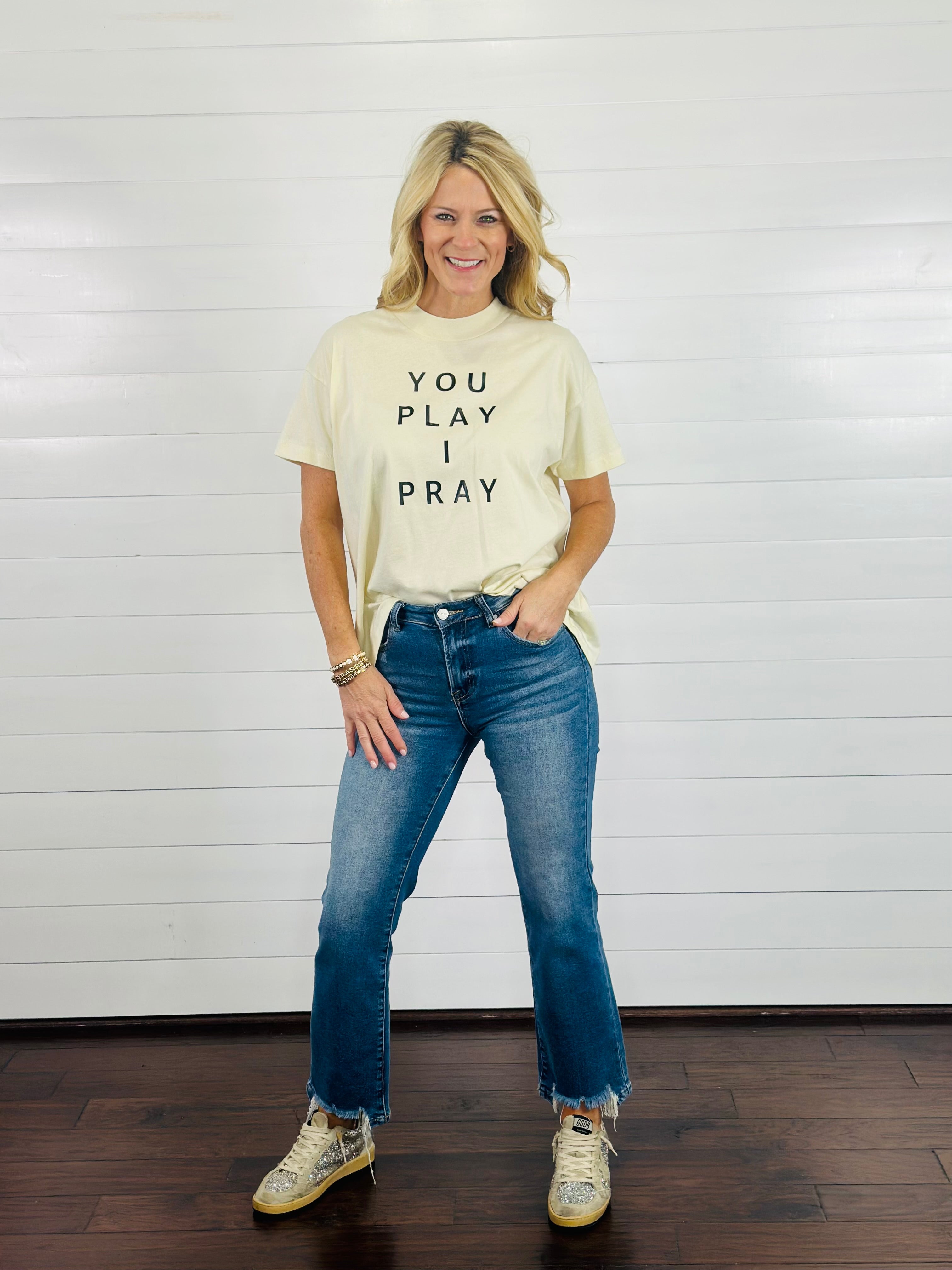 YOU PLAY I PRAY TEE-CREAM