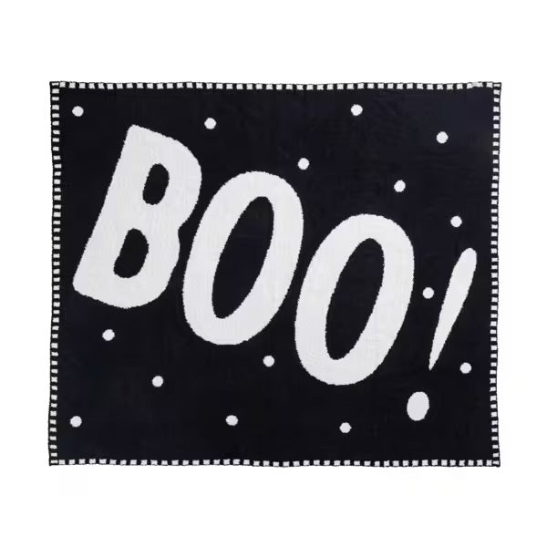 BOO CHENILLE BLANKET