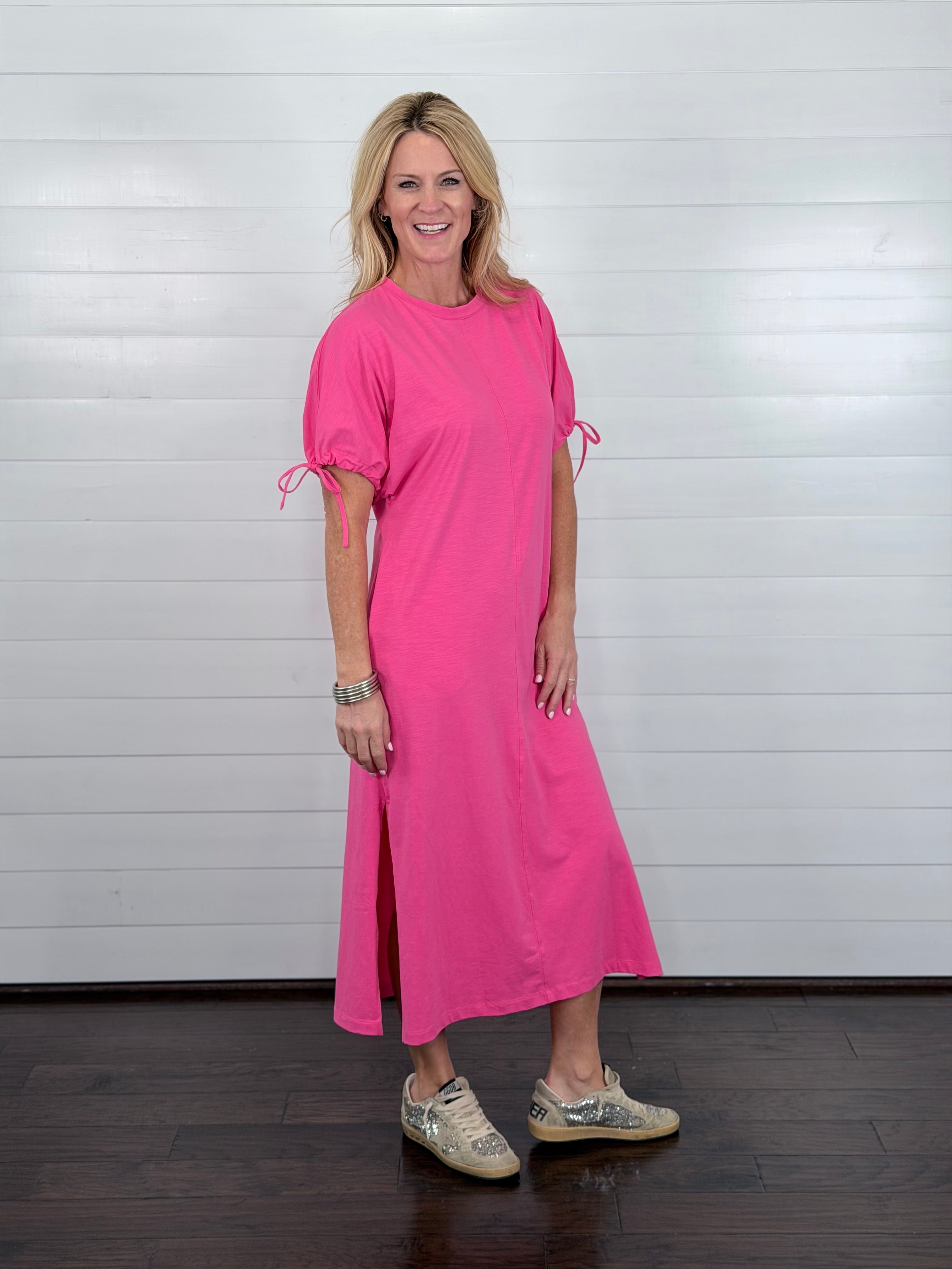 THE EVERLY DRESS-PINK