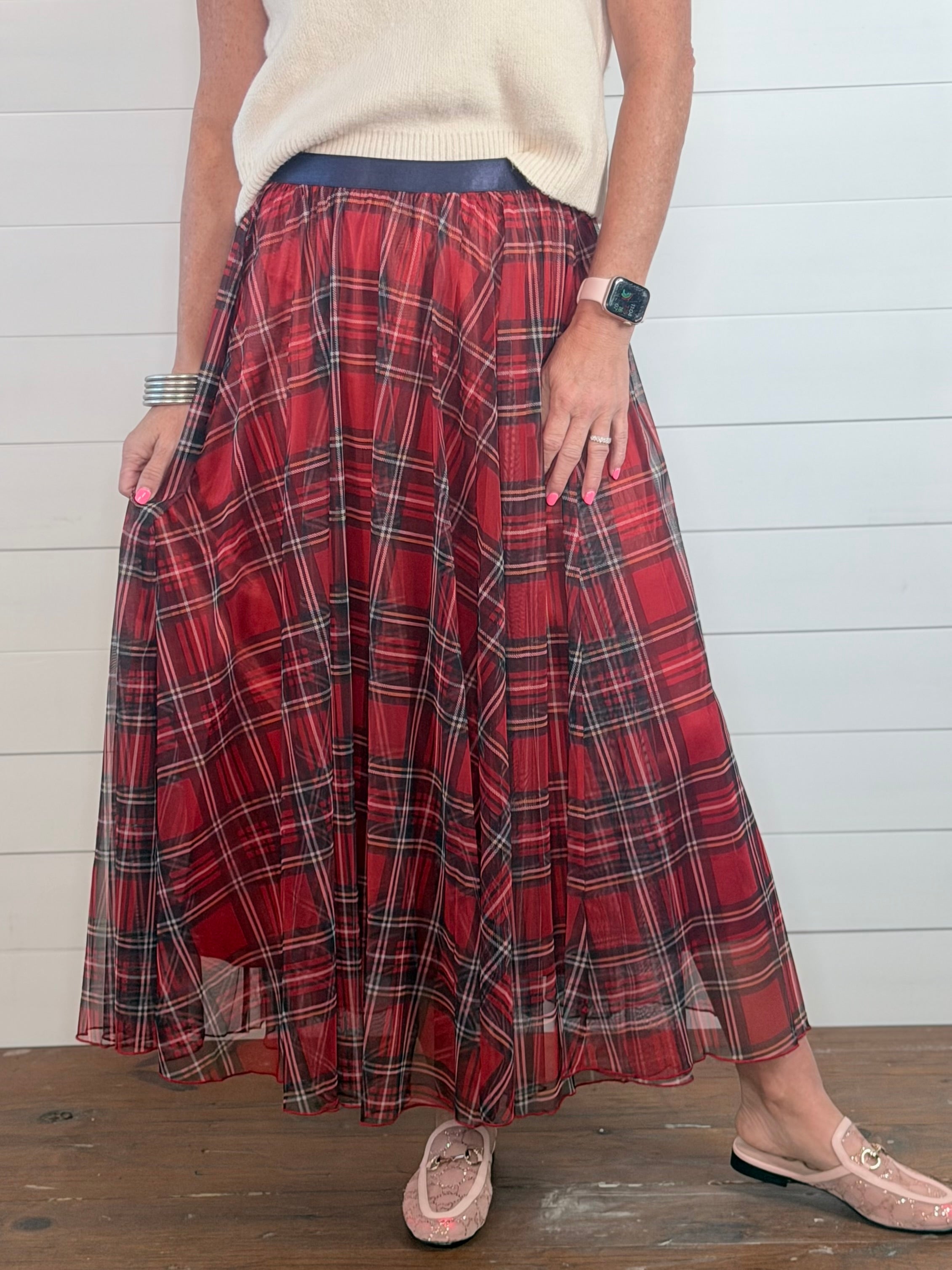PLAYFUL PLAID SKIRT