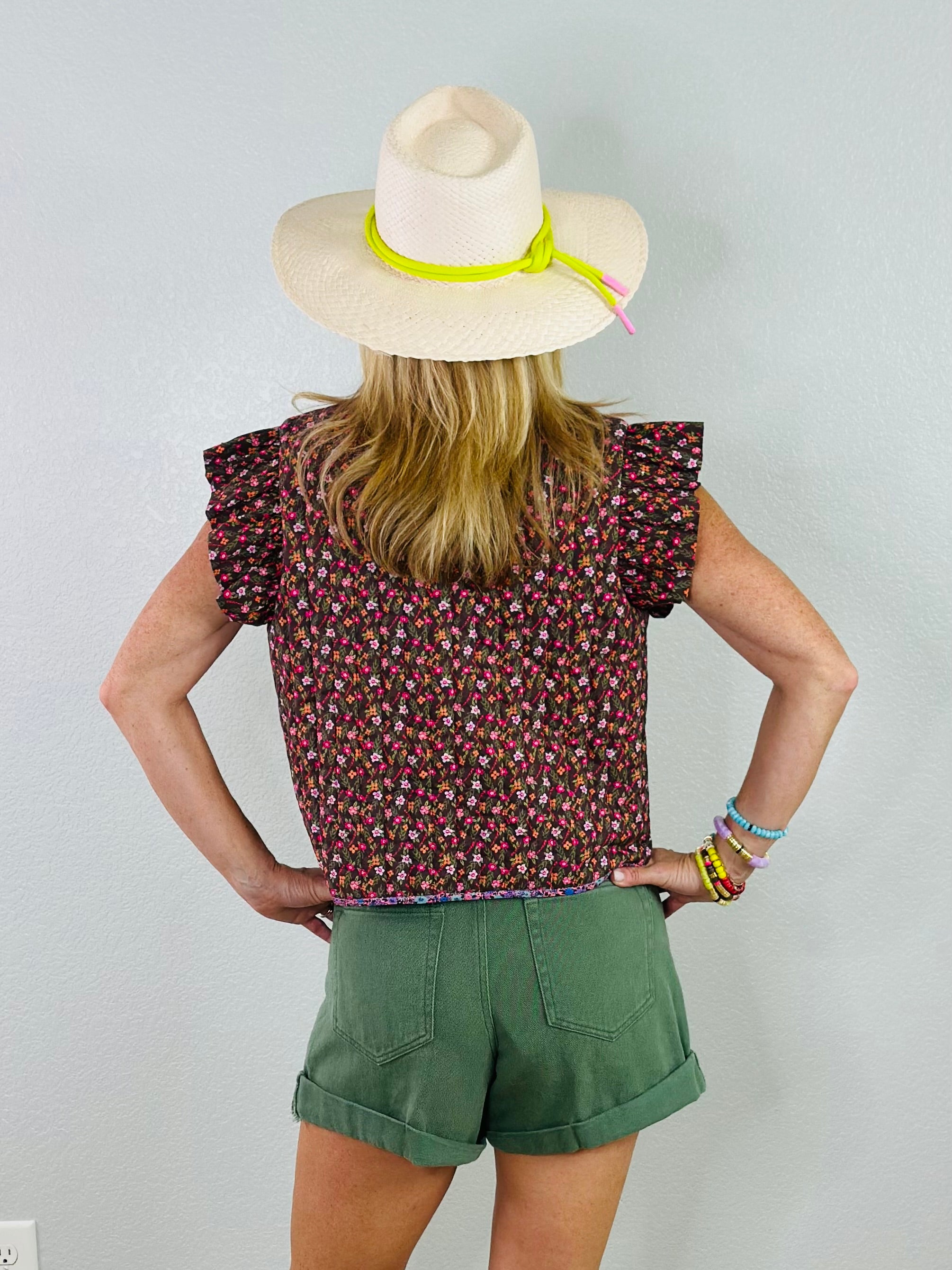 DITSY FLORAL QUILT VEST