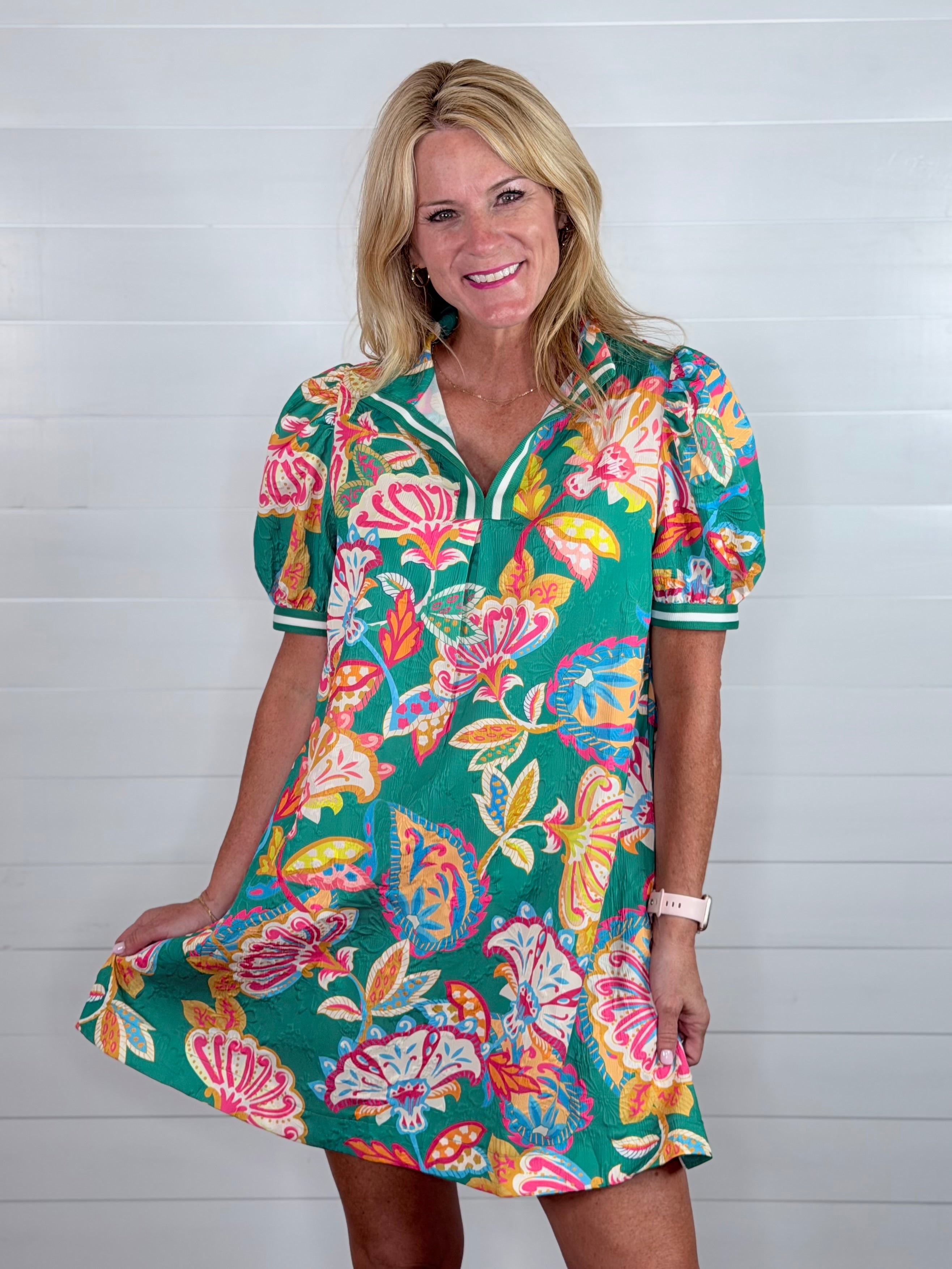 LIZZIE DRESS-GREEN