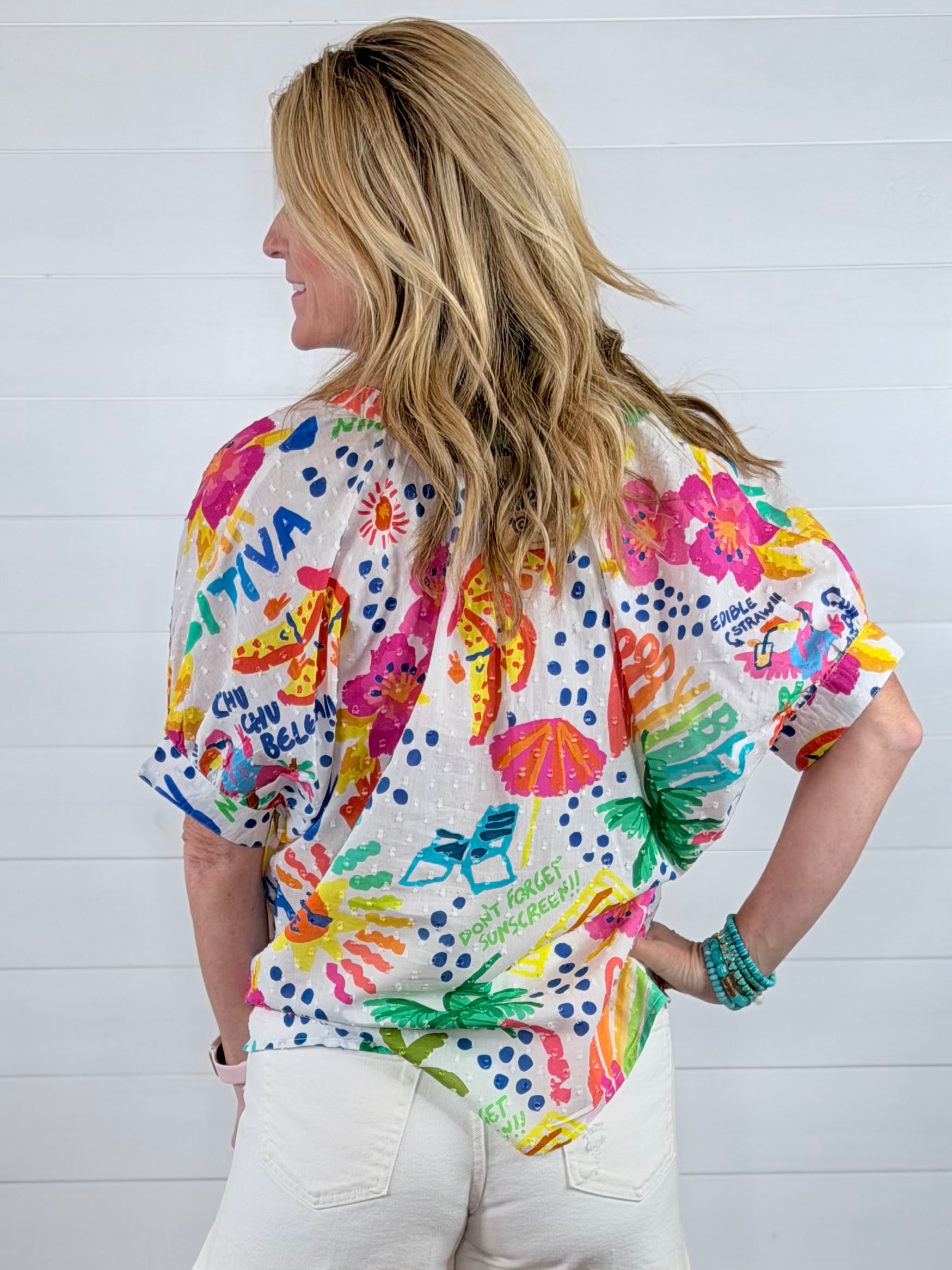 BRIGHT POPOVER DOLMAN TOP