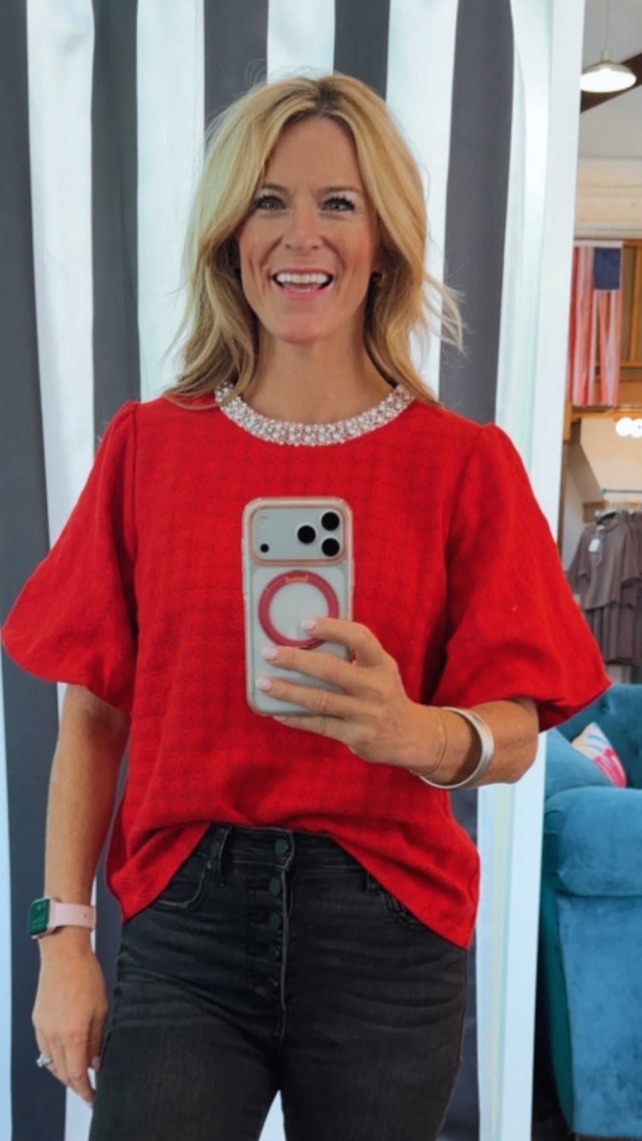 PRETTY IN PEARLS TOP