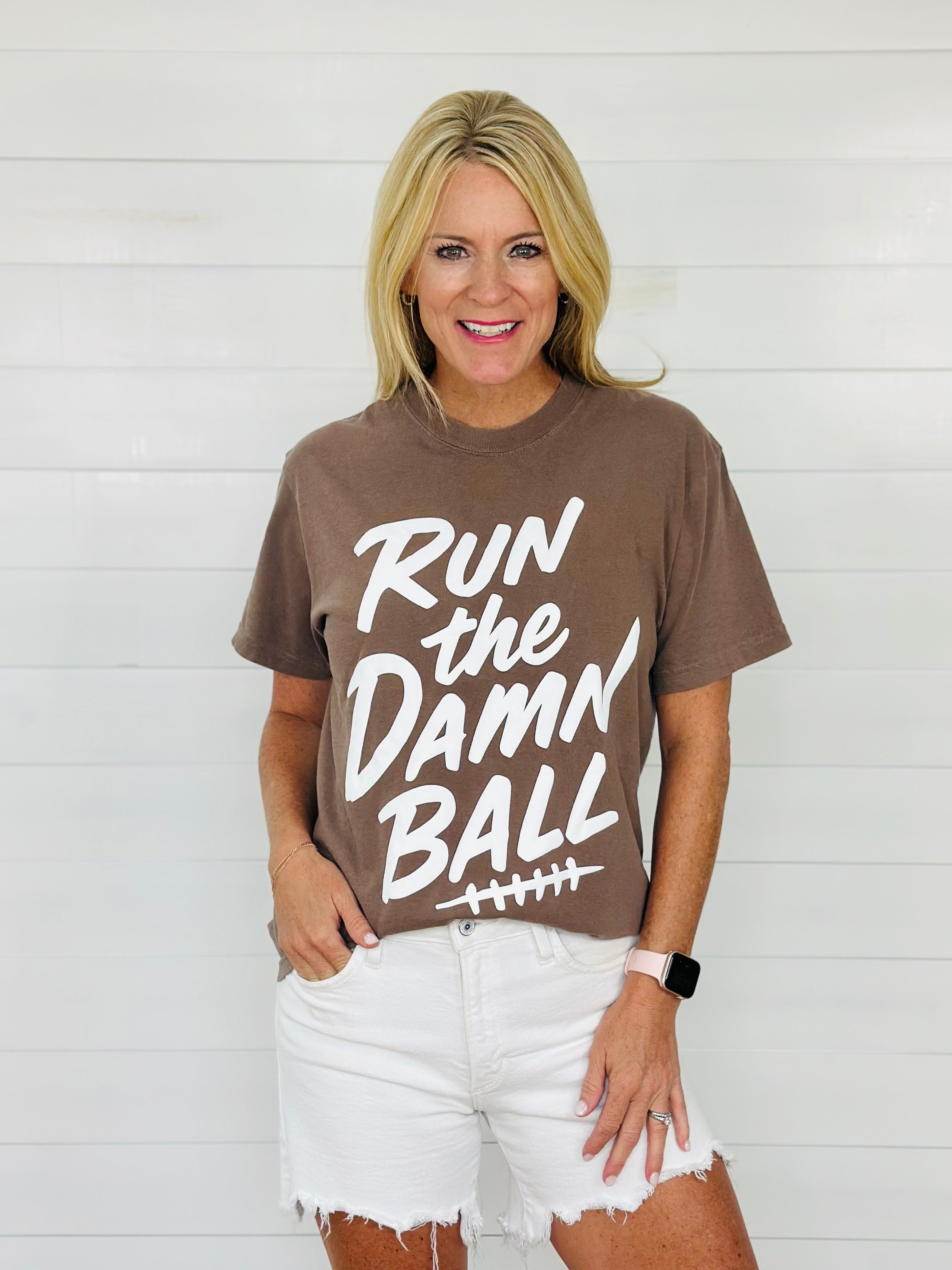 RUN THE DAMN BALL TEE