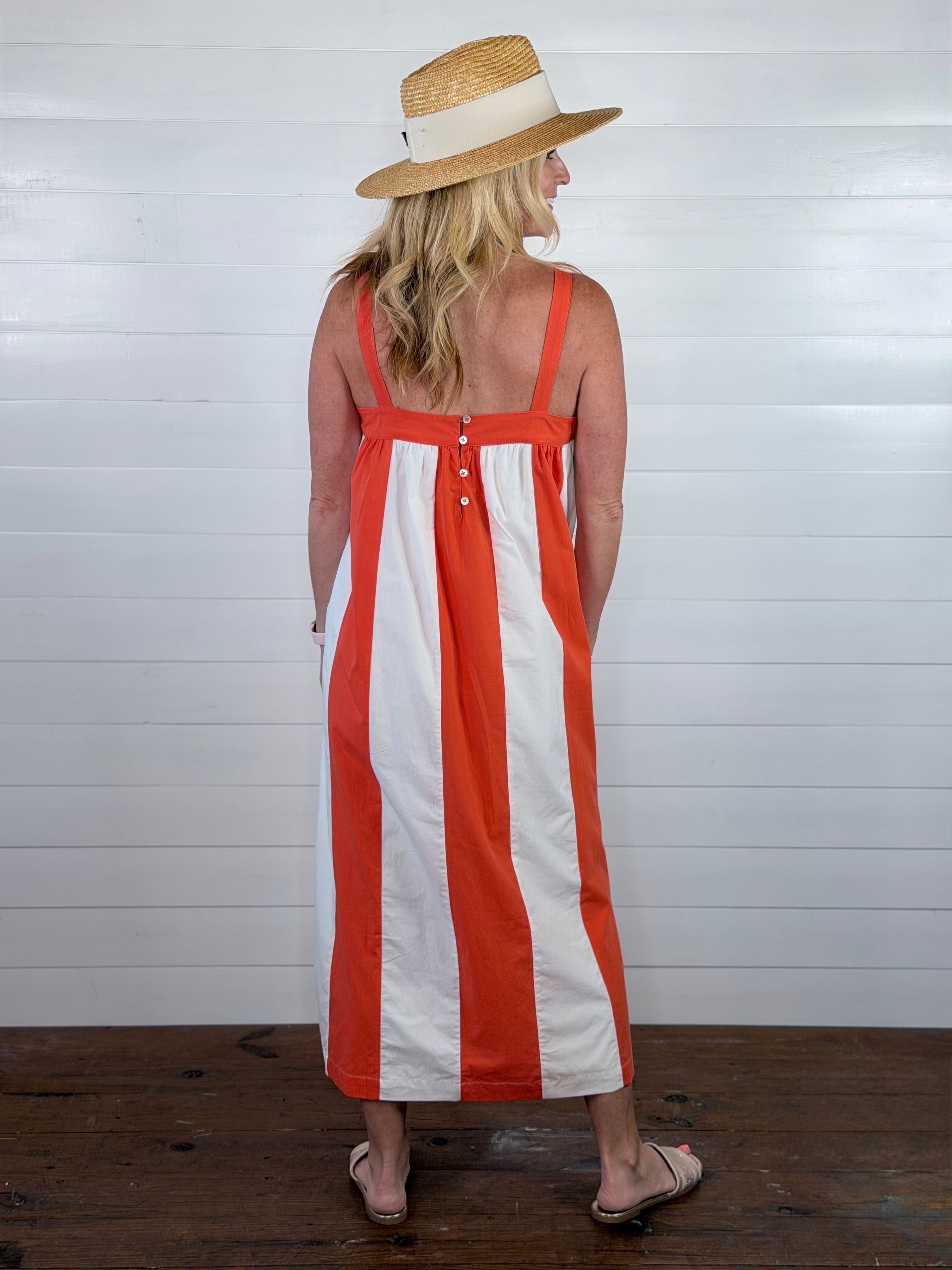 SUNRAY STRIPED DRESS