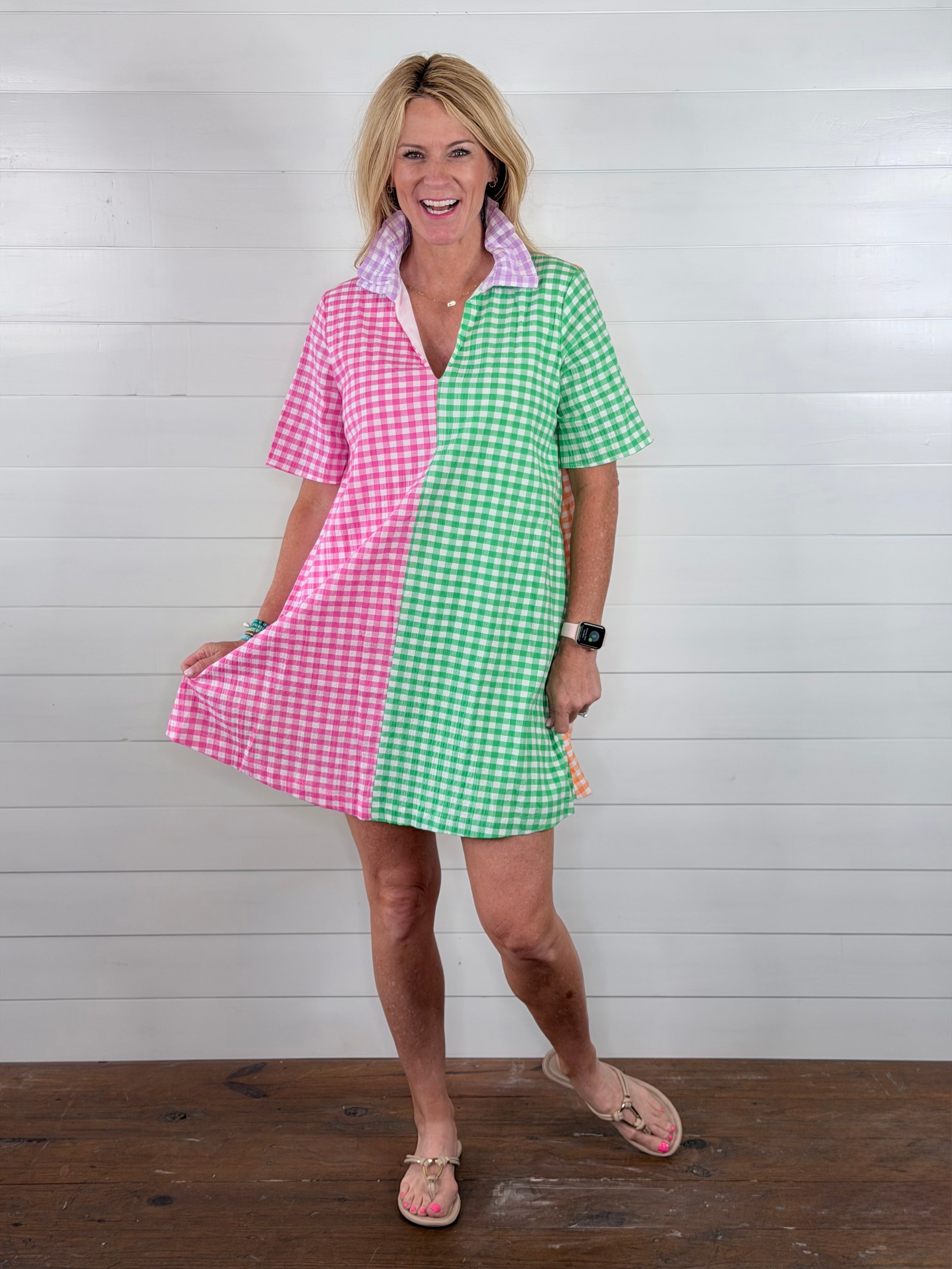OLIVA GINGHAM DRESS