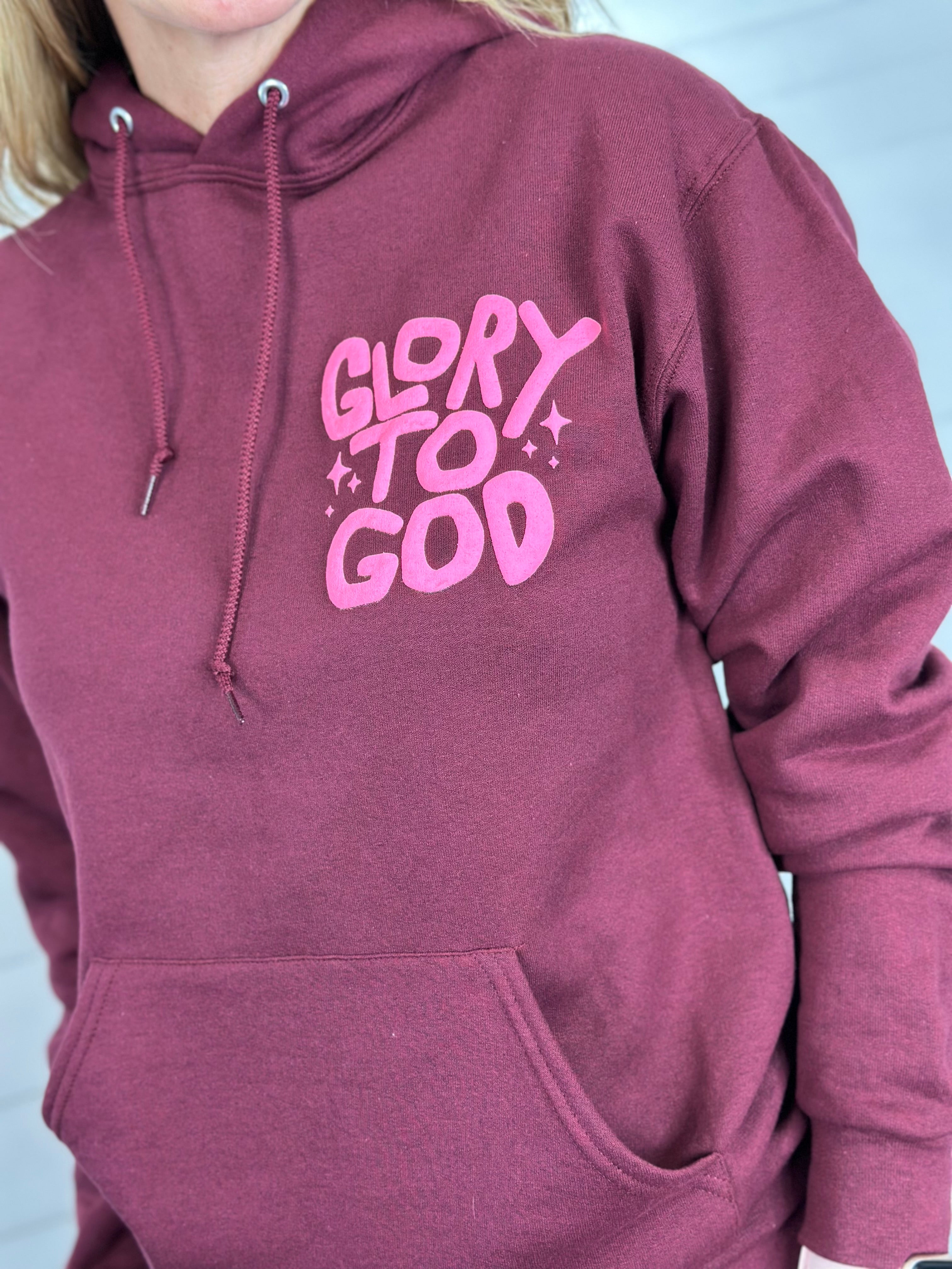 GLORY TO GOD PUFF SET-MAROON