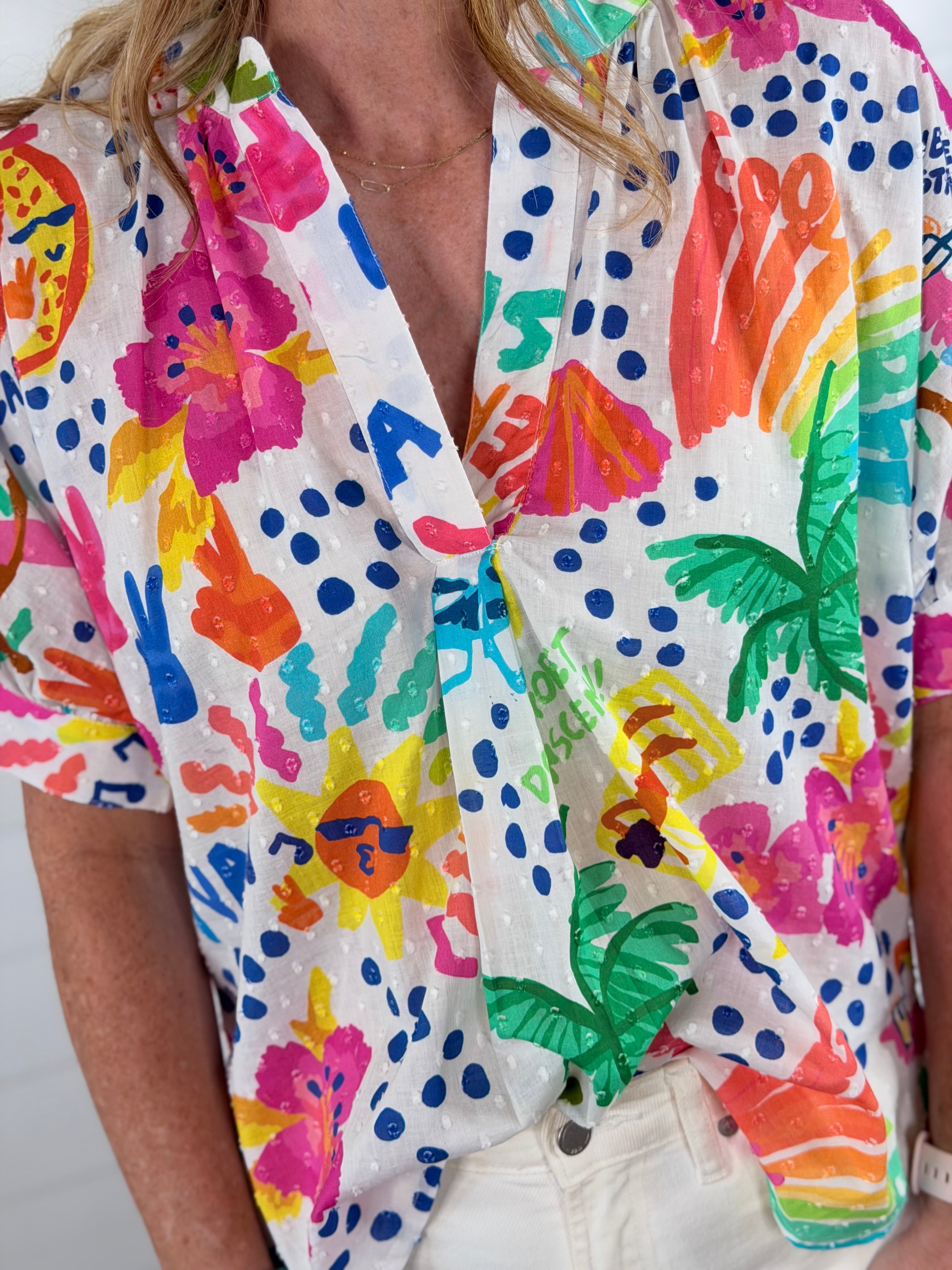 BRIGHT POPOVER DOLMAN TOP
