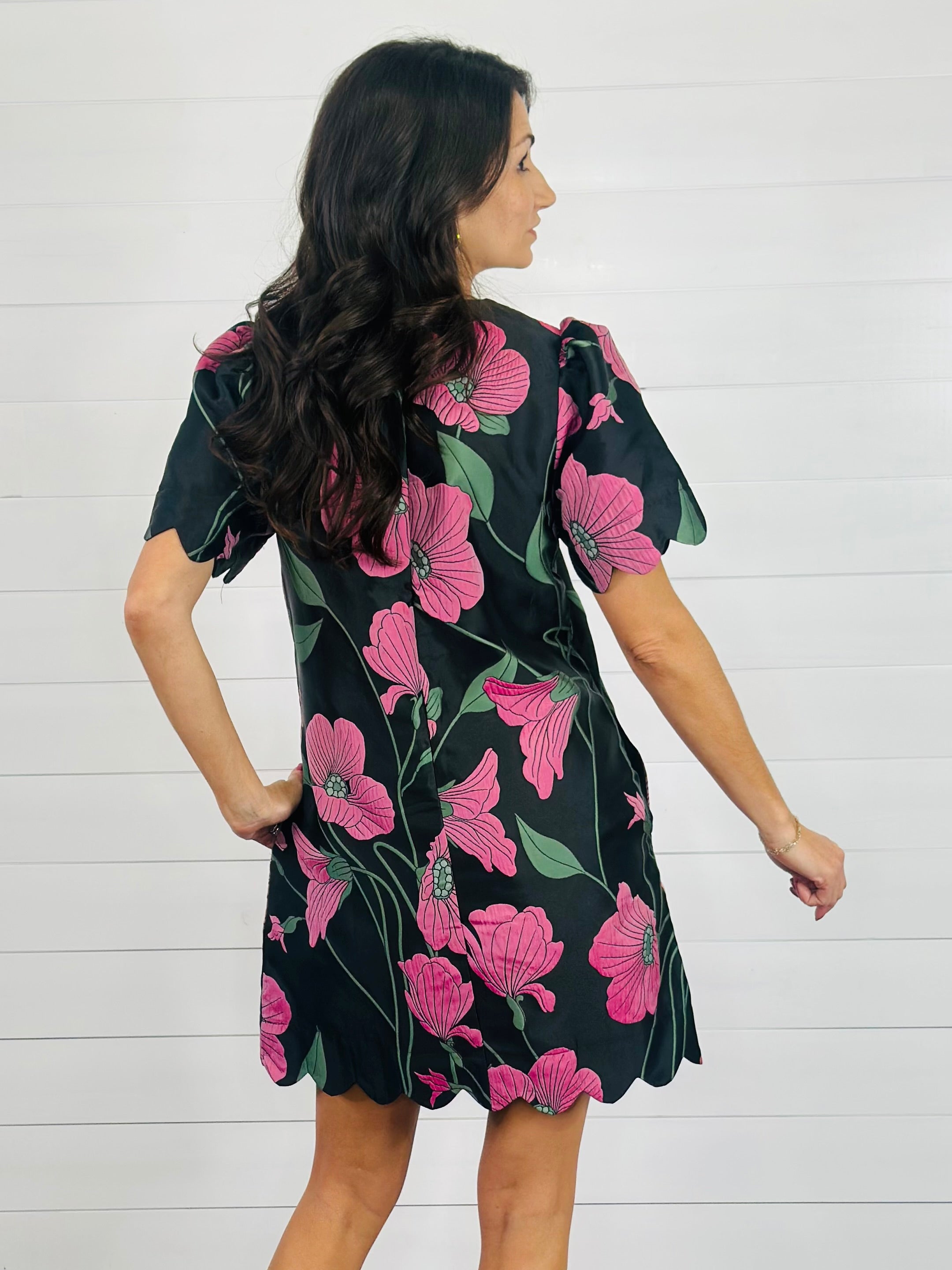 MIDNIGHT POPPY DRESS