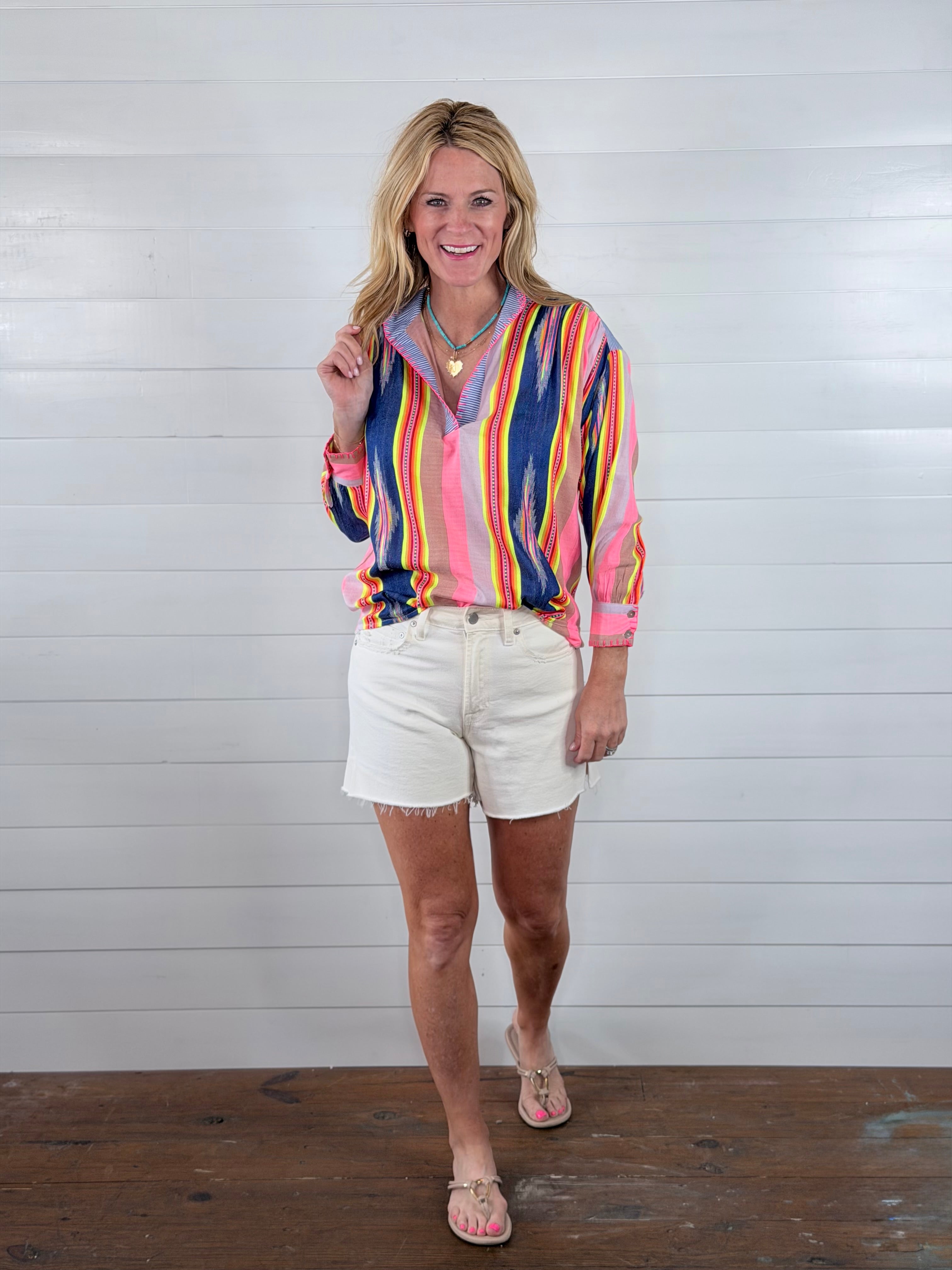 IKAT STRIPE POPOVER