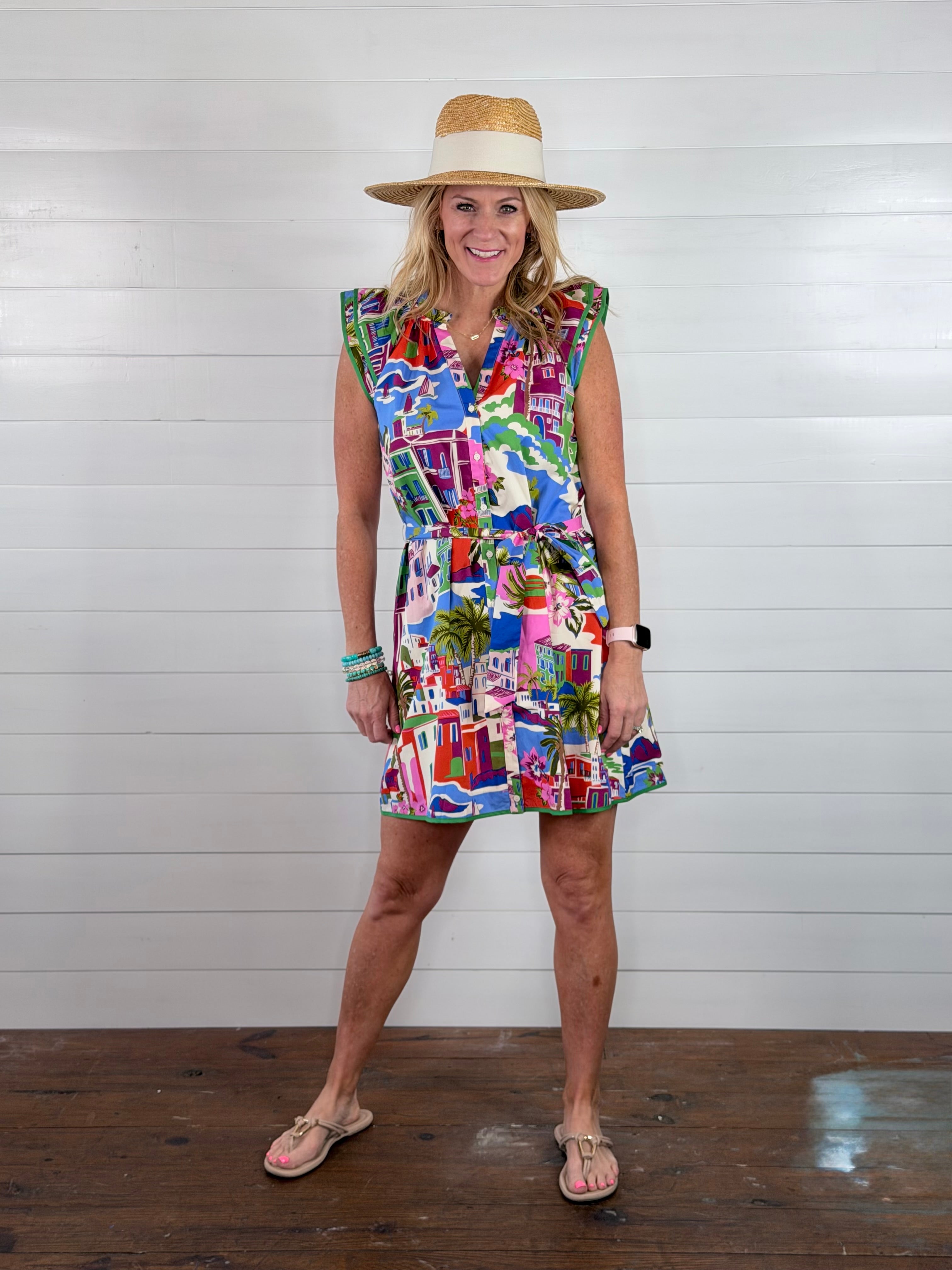 TROPICAL TOWN DRESS