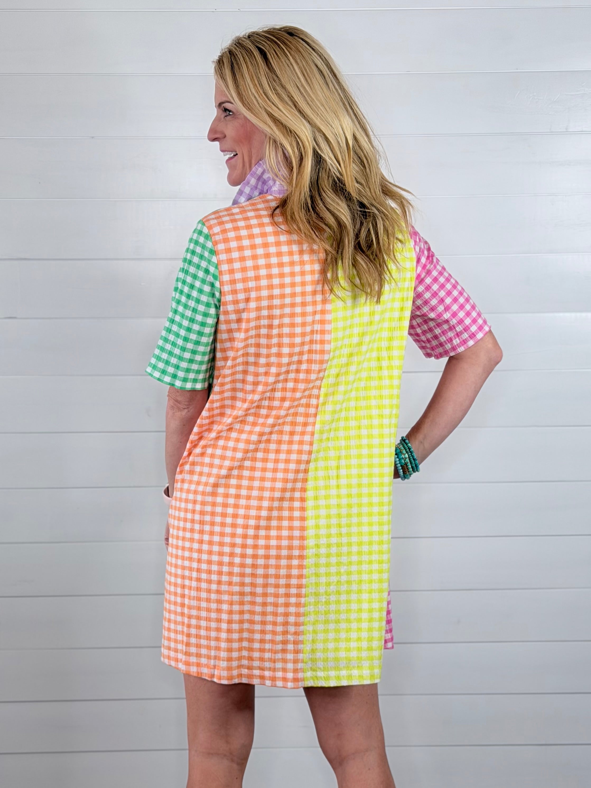 OLIVA GINGHAM DRESS