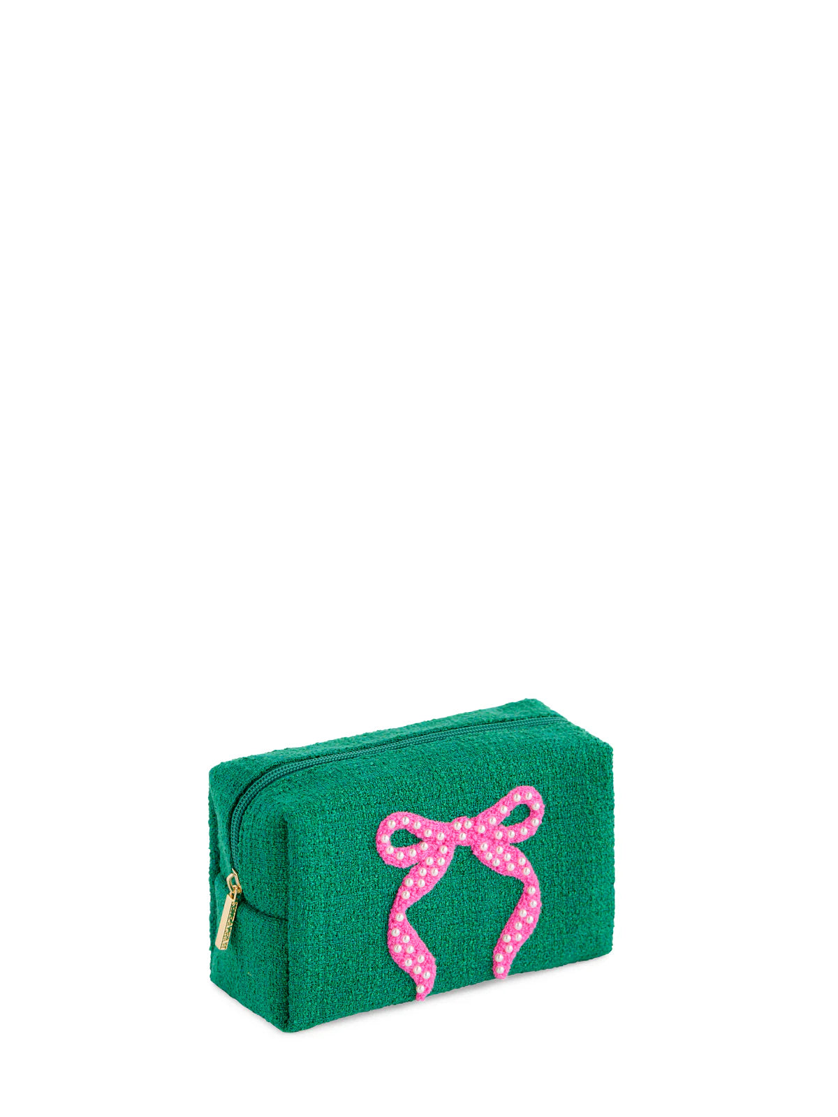 SM MARA BOW ZIP POUCH-GREEN