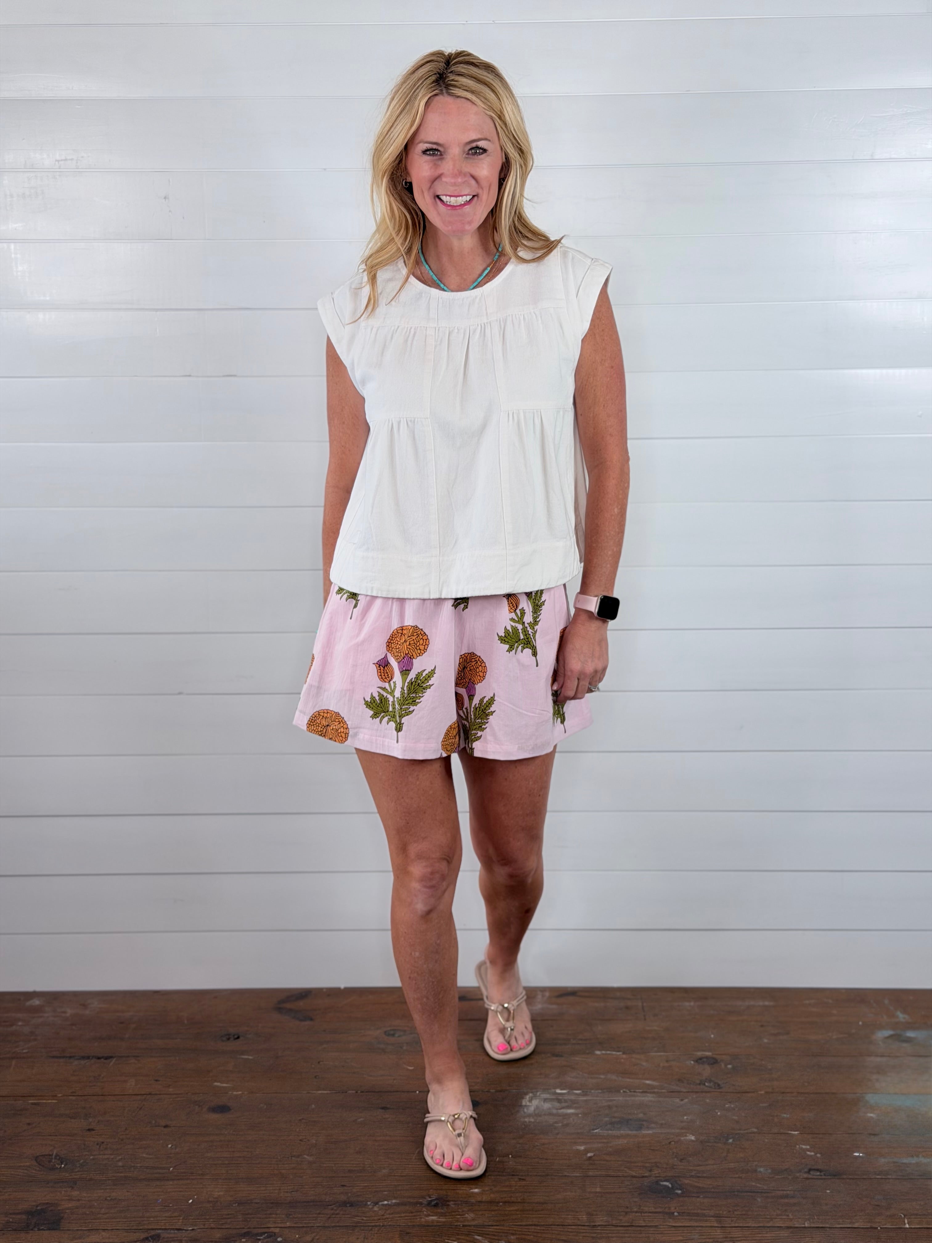 MUM FLORAL SHORT