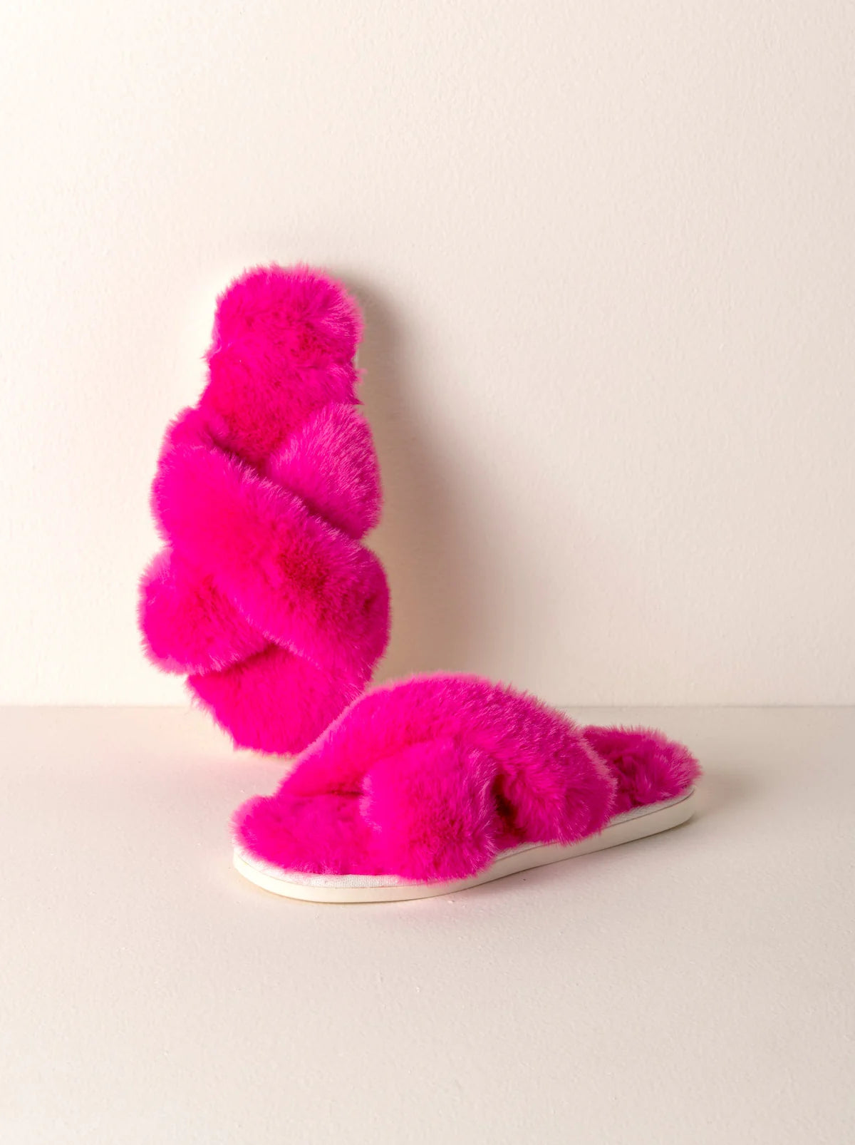 CHRISTINA SLIPPERS-L/XL-HOT PINK