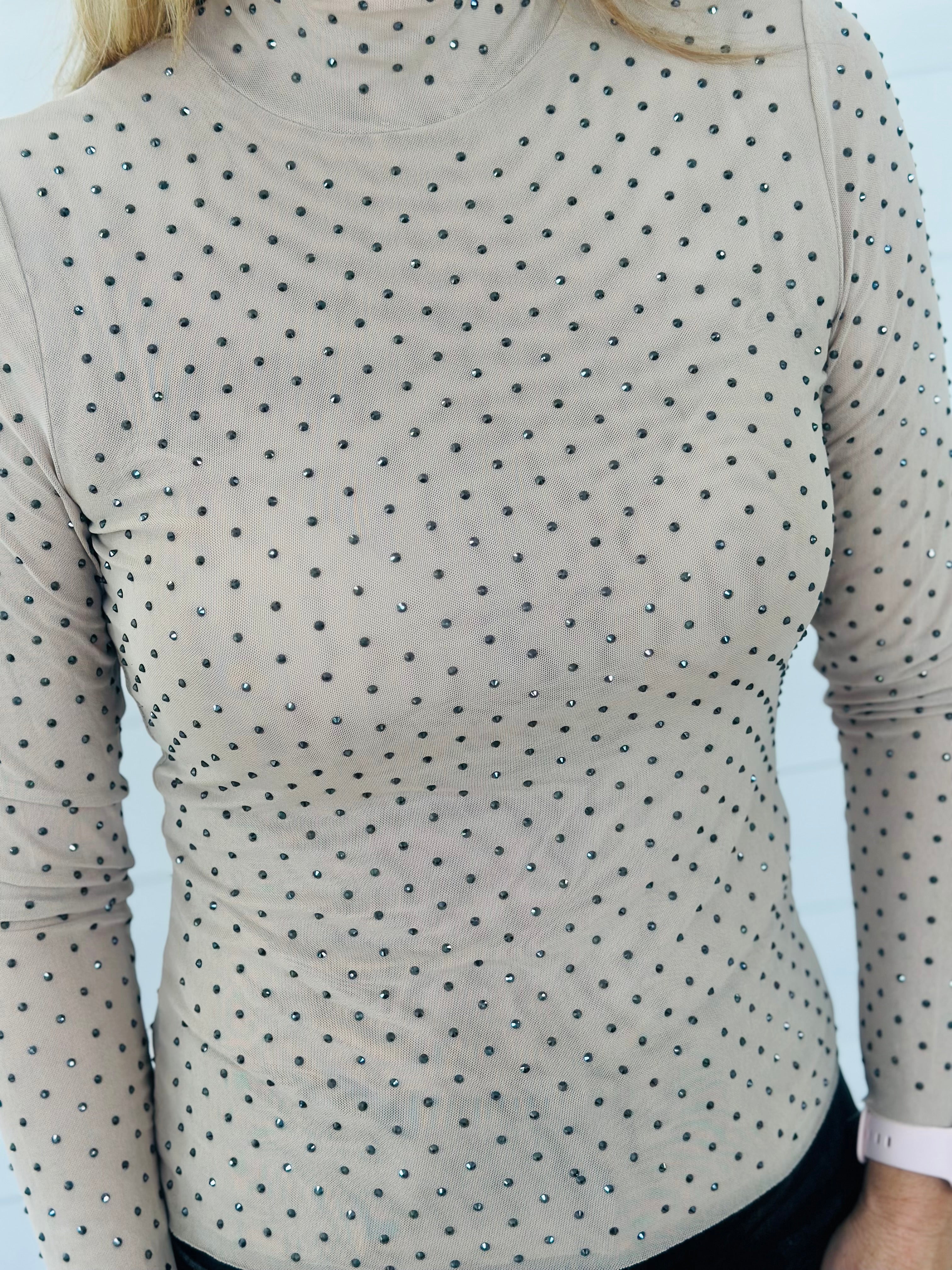 SHIMMER & SHINE TOP-NUDE