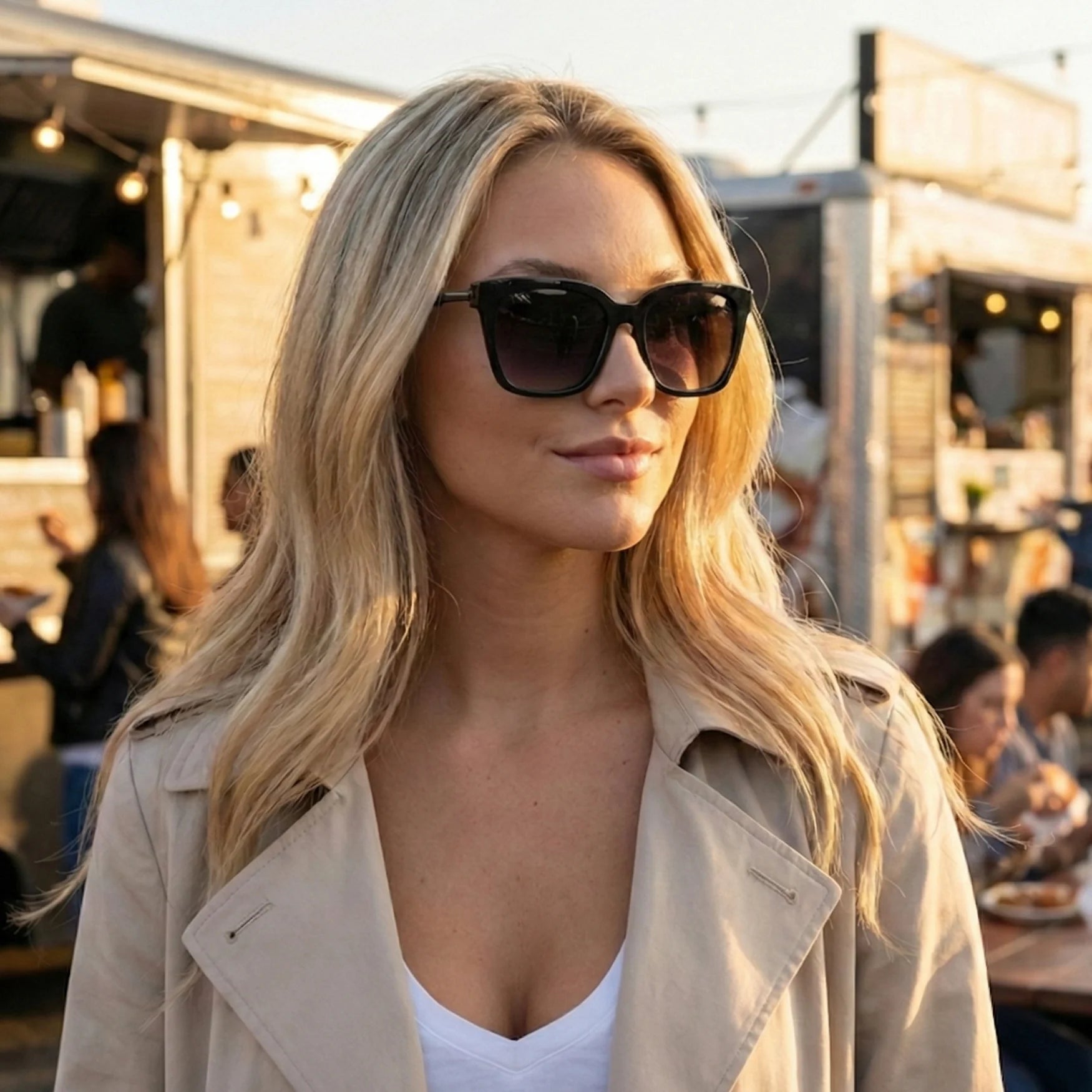 DAX-LYLA BLACK SUNGLASSES